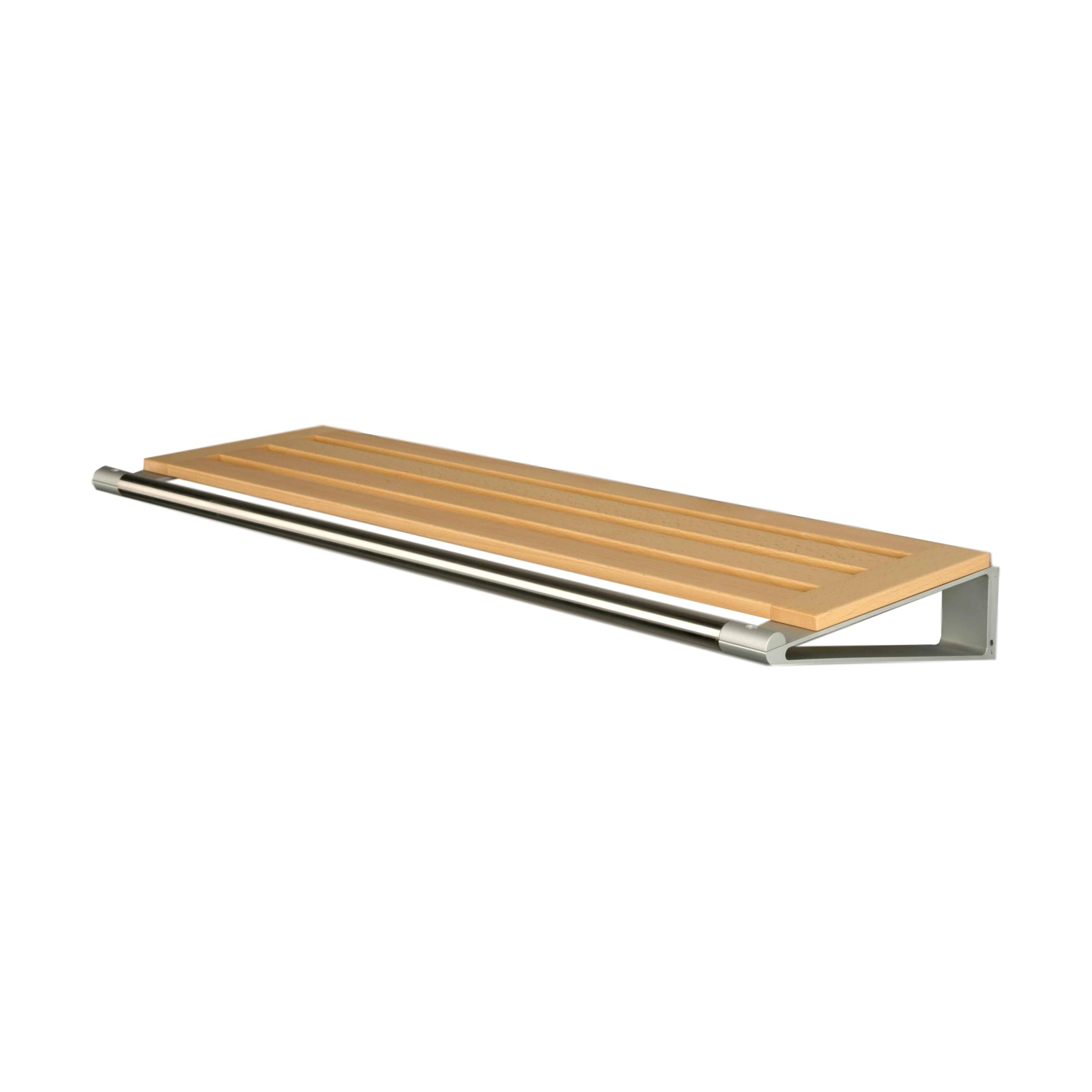 Loca Knax Hat Shelf 40 Cm, Beech/Aluminium