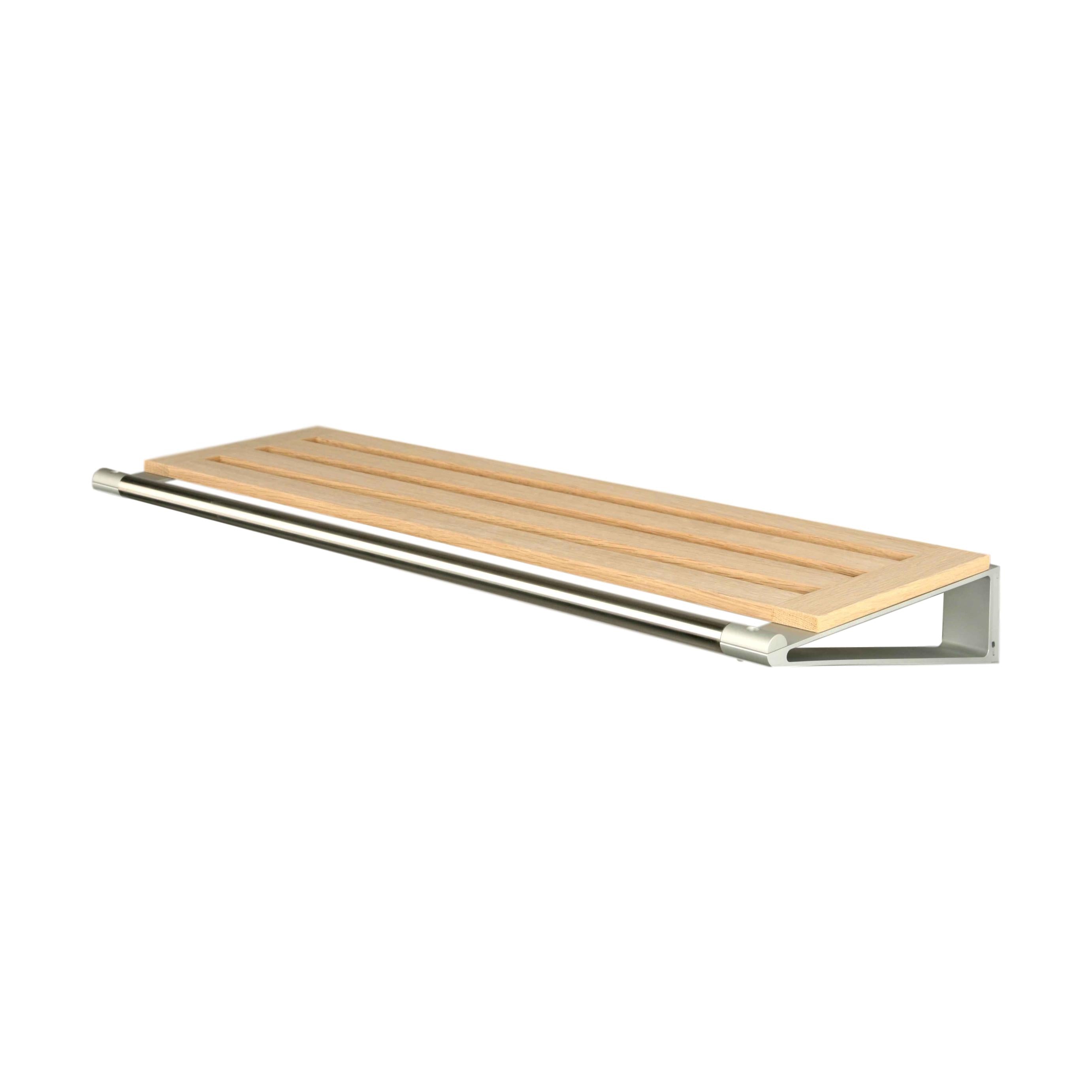 Loca Knax Hat Shelf 40 Cm, Oak Oiled/Aluminium