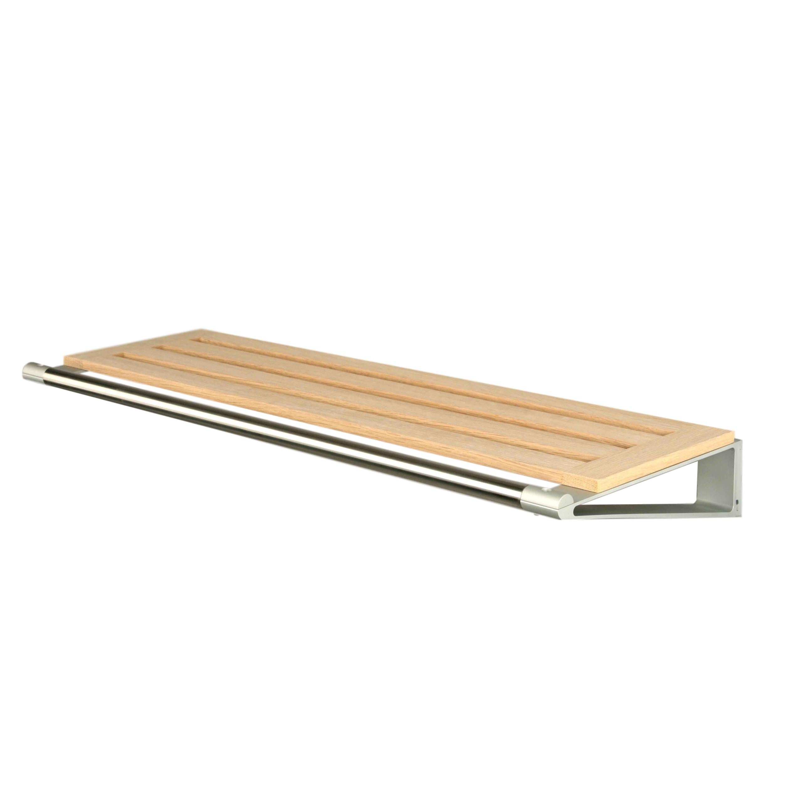 Loca Knax Hat Shelf 40 Cm, Oak Soap/Aluminium