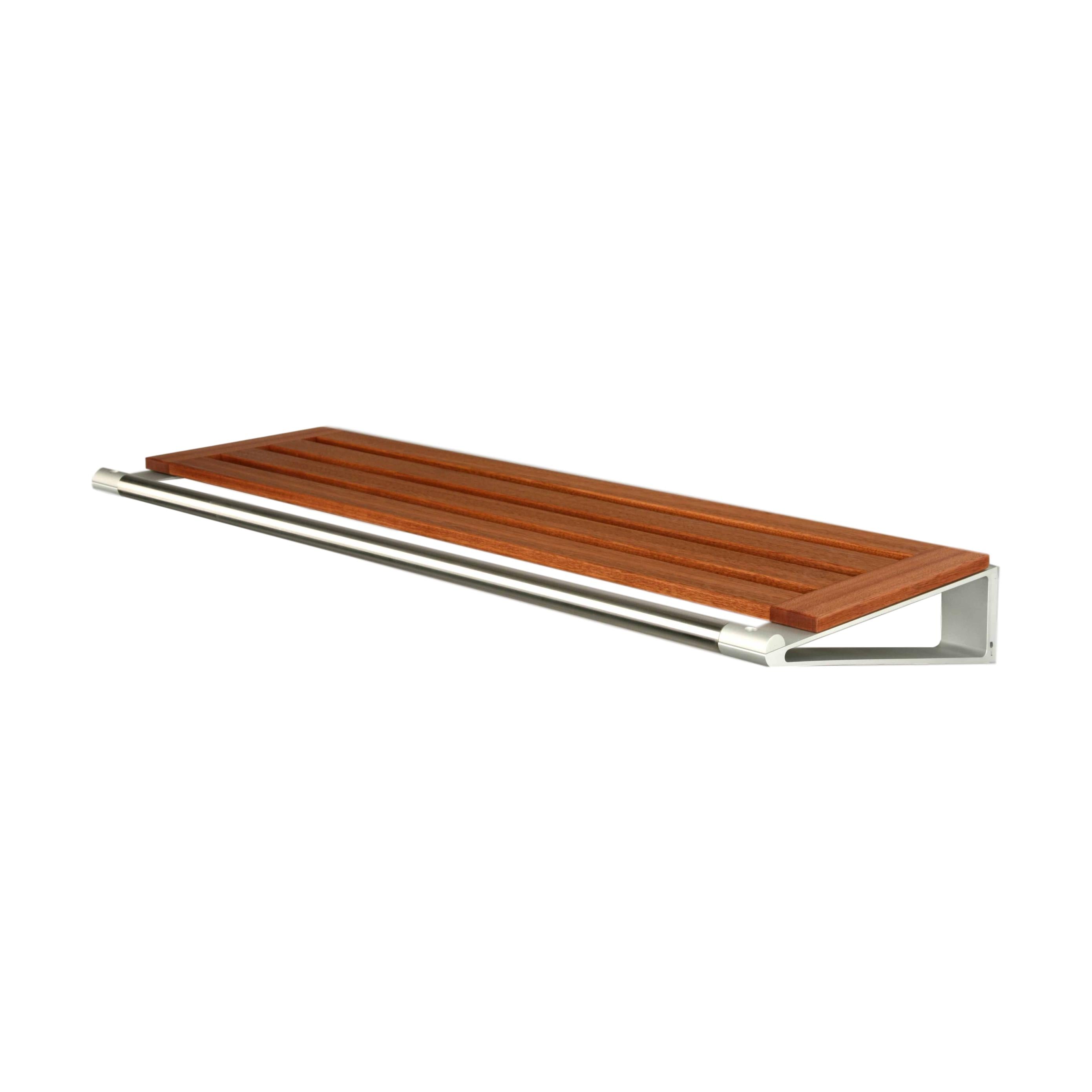 Loca Knax Hat Shelf 40 Cm, Mahogany/Aluminium