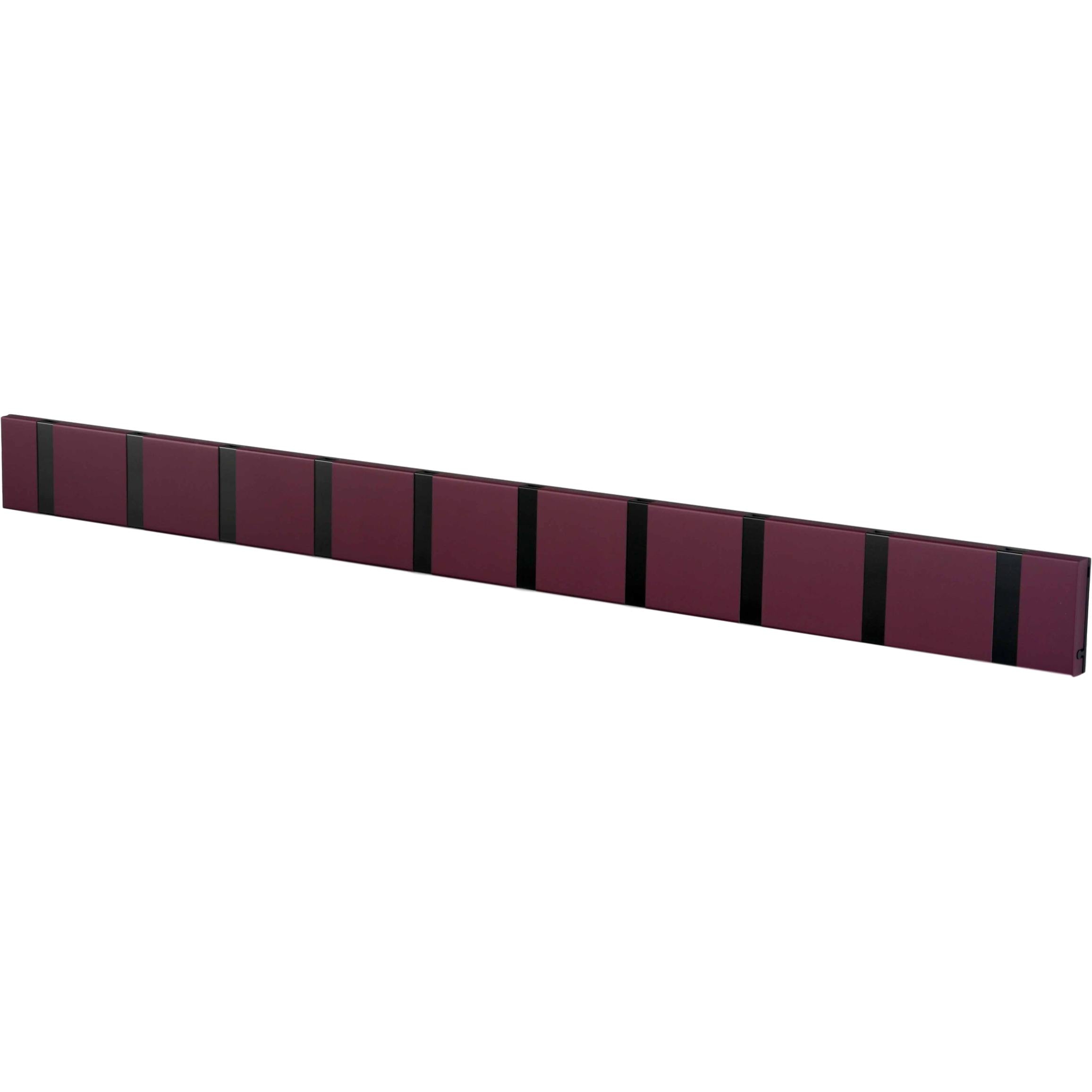 Loca Knax Horizontal Coat Rack 10 ganchos, púrpura/negro