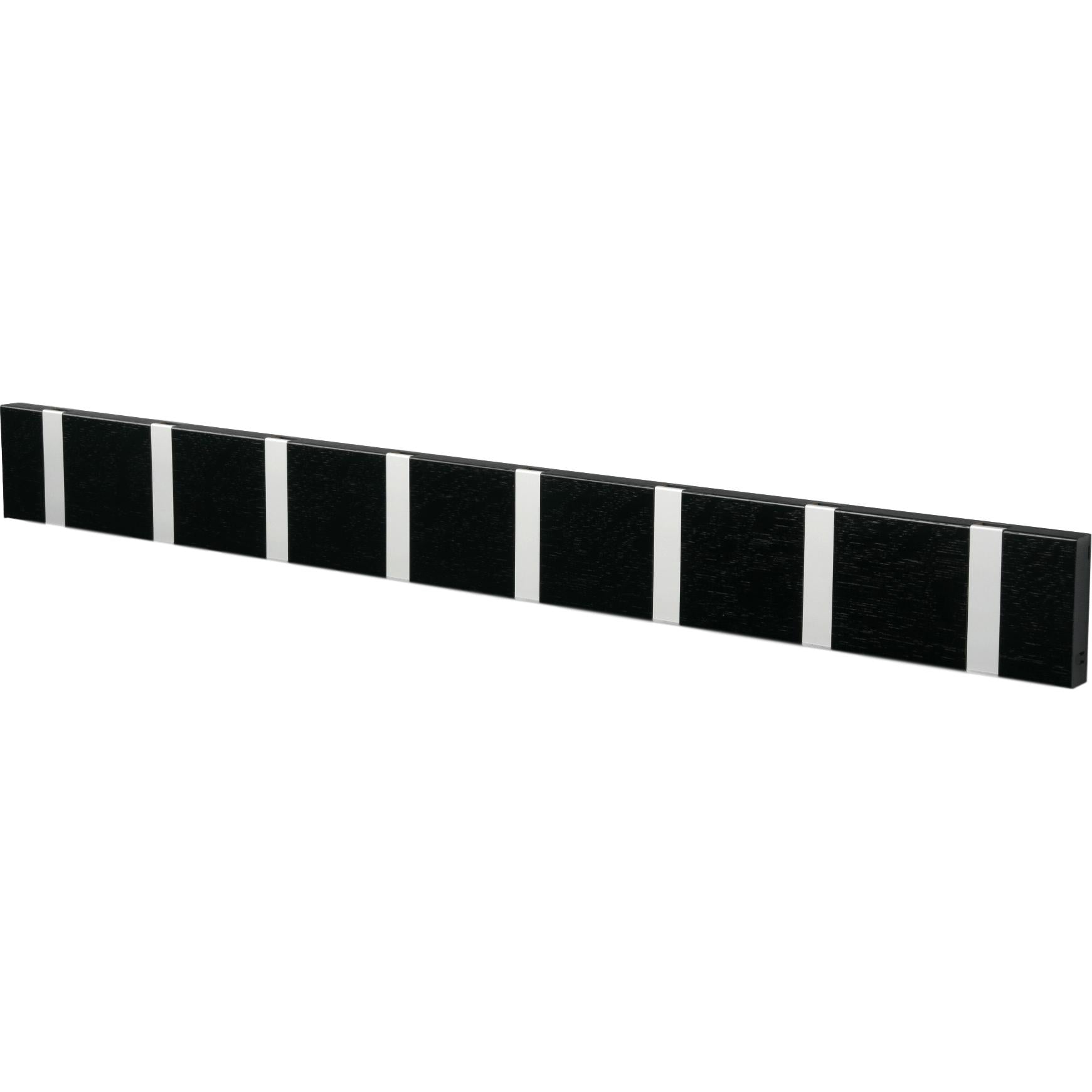 Loca Knax horizontaler Kleiderregal 8 Haken, Eiche schwarze Flecken/Grau
