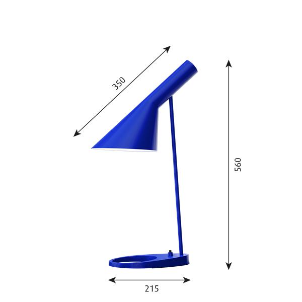 Louis Poulsen AJ Tischlampe, Ultrablau