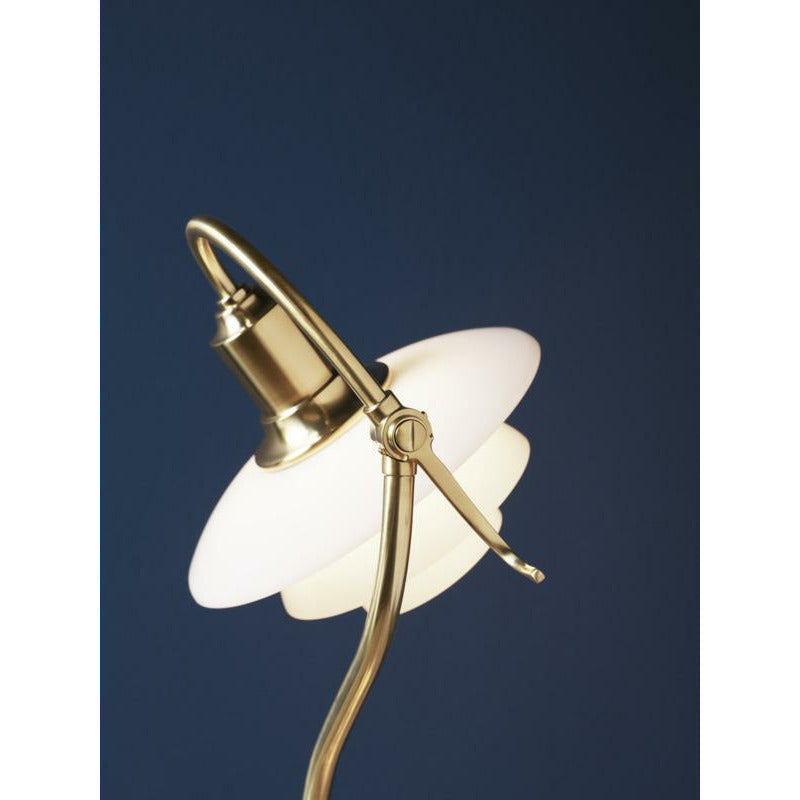 Louis Poulsen Ph 2/2 The Question Mark Table Lamp, Brass/Opal Glass Glossy