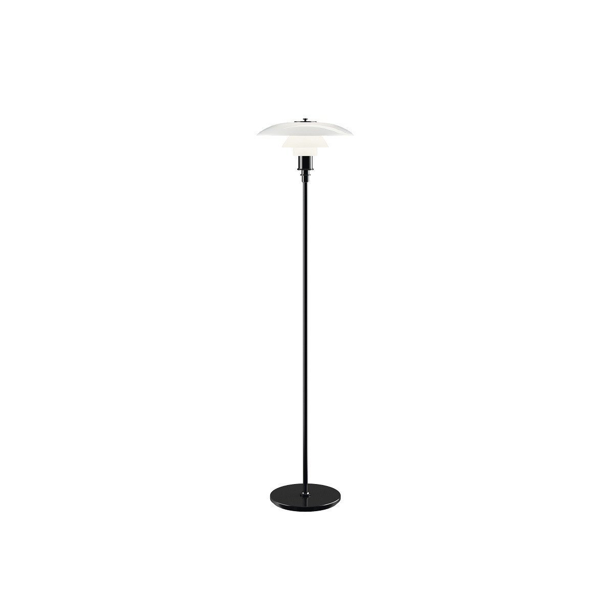 Louis Poulsen pH 31/2 21/2 Floor Lamp Black Metallized