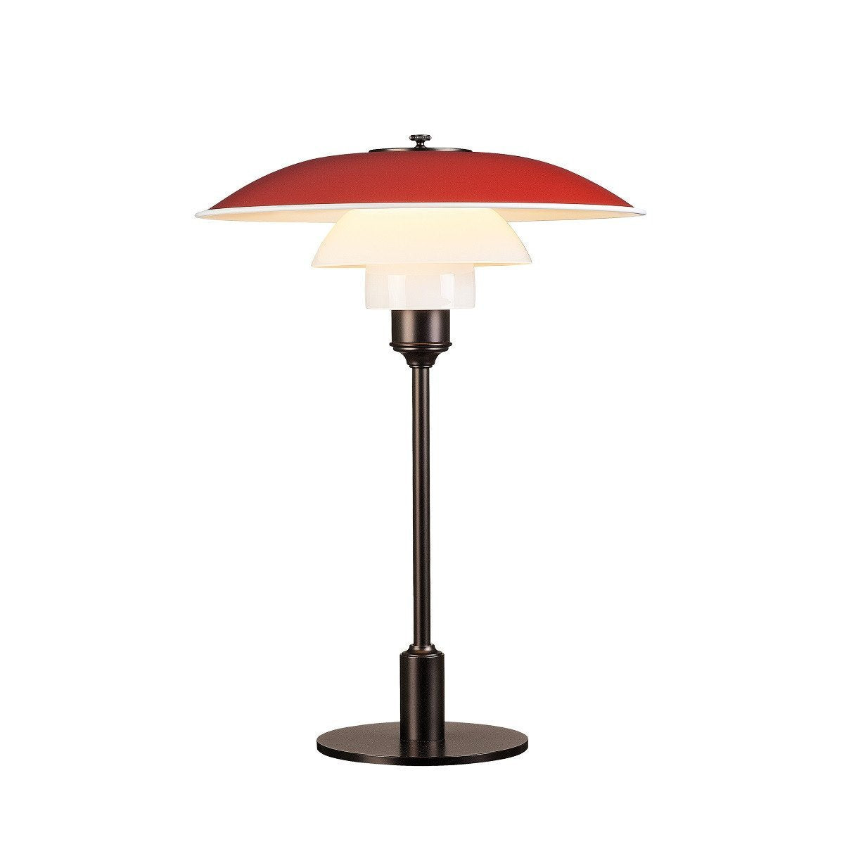 Louis Poulsen Ph 3 1/2 2 1/2 lampe de table, rouge