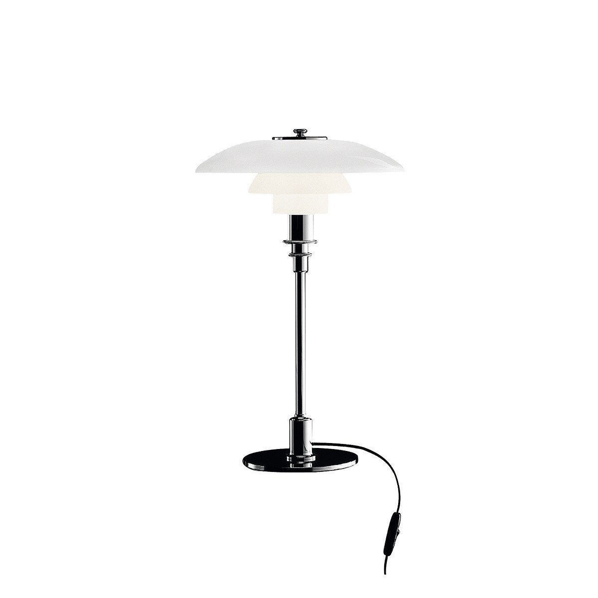 Louis Poulsen PH 3/2 lampe de table, chromé plaqué