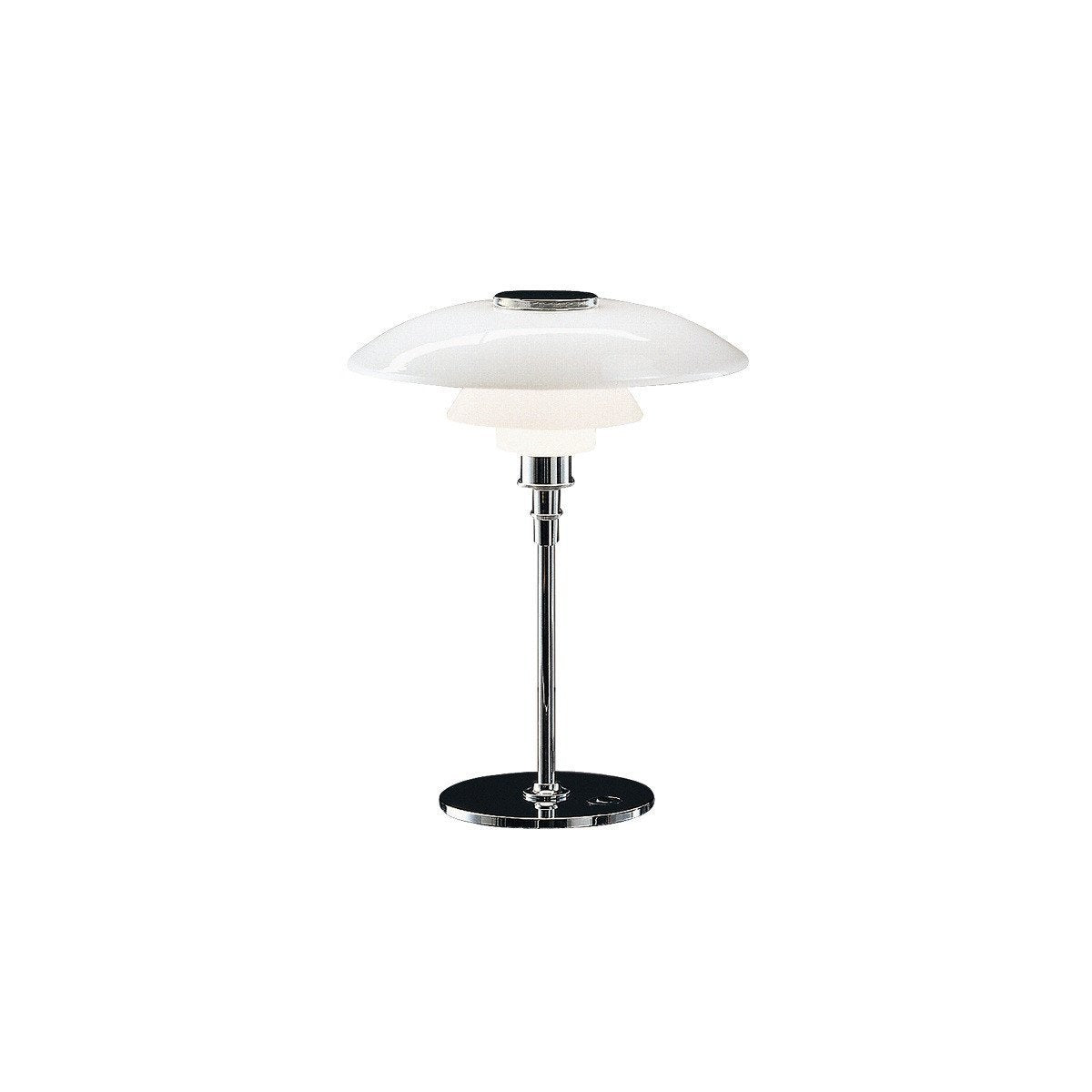 Louis Poulsen Ph 4 1/2 3 1/2 lampe de table en verre blanc