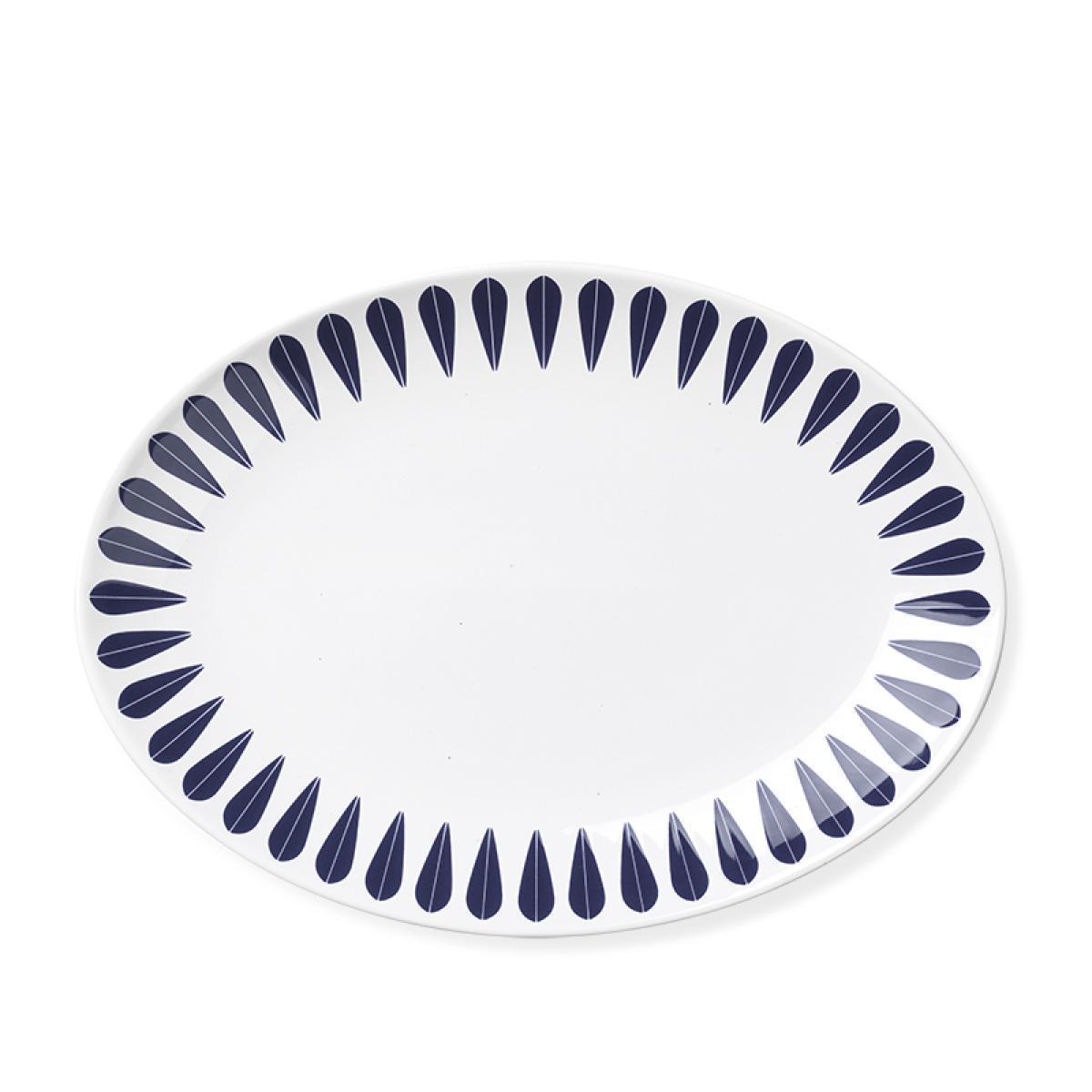 Lucie Kaas Arne Clausen Collection Plate para servir azul oscuro 34 cm