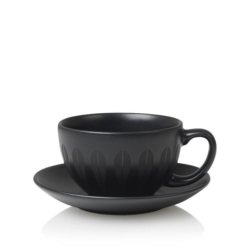 Lucie Kaas Arne Clausen Lotus Teacup, schwarz