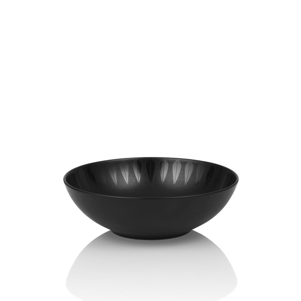 Lucie Kaas Arne Clausen Deep Plate Black, ø 18cm