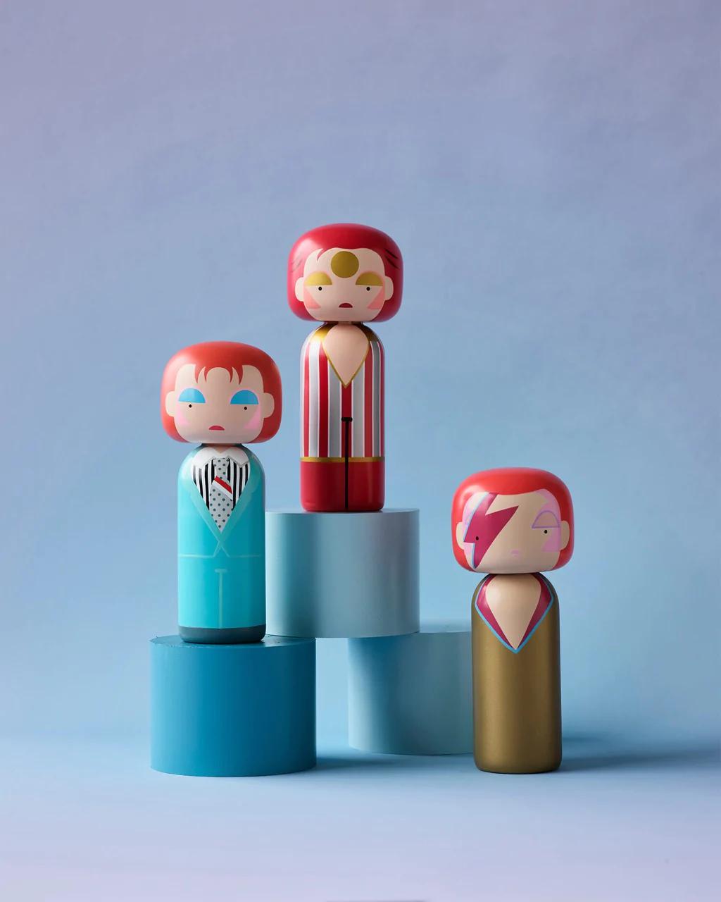 Lucie Kaas Sketch.inc Kokeshi Doll, David Bowie, Life on Mars?