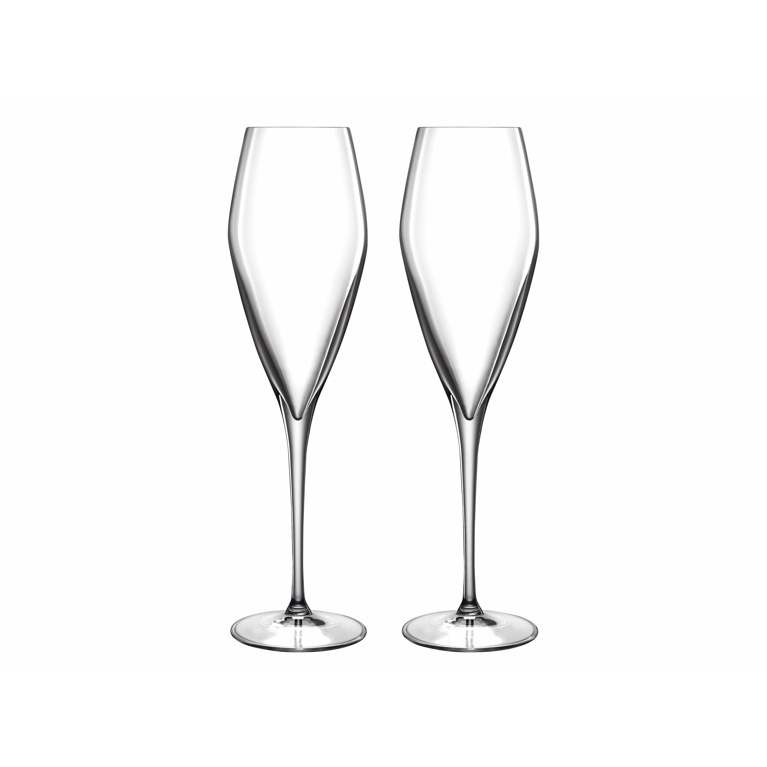 Luigi Borlioli Atelier Champagne Glass Prosecco, 2 pièces