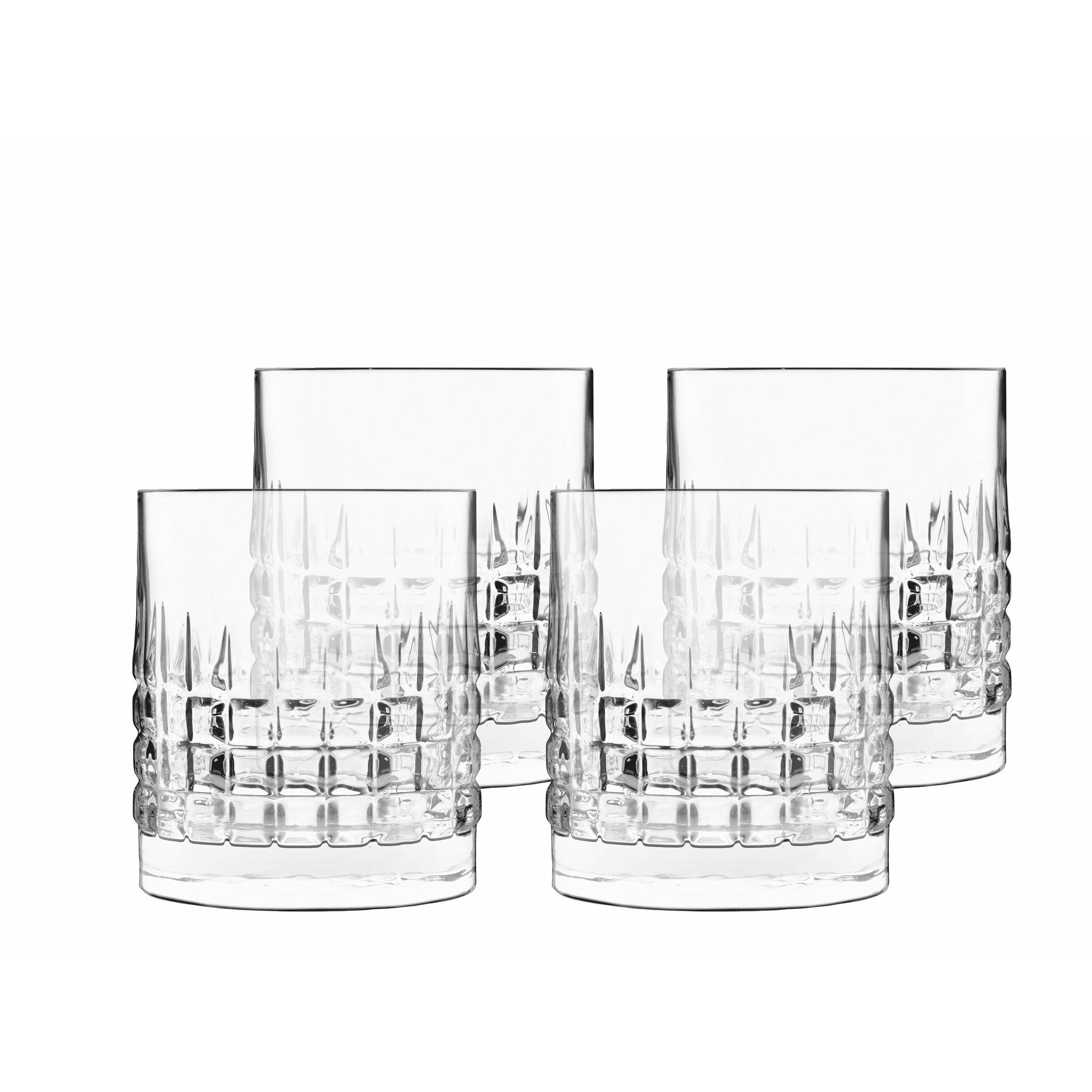 Luigi Boroligology Charme Water Glass / Whisky Glass, ensemble de 4