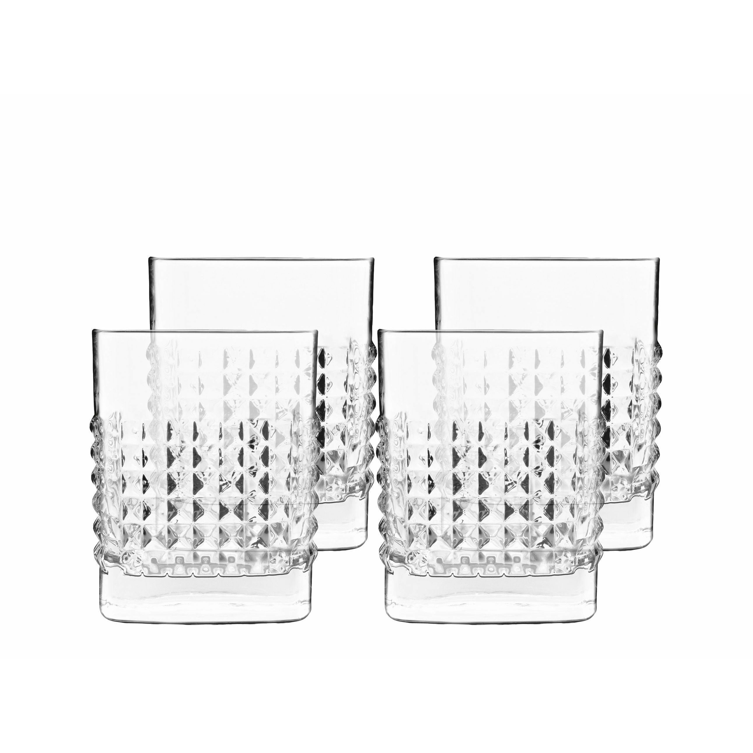 Luigi Bormioli Mixology Elixir Water Glass/Whisky Glass, Sæt på 4