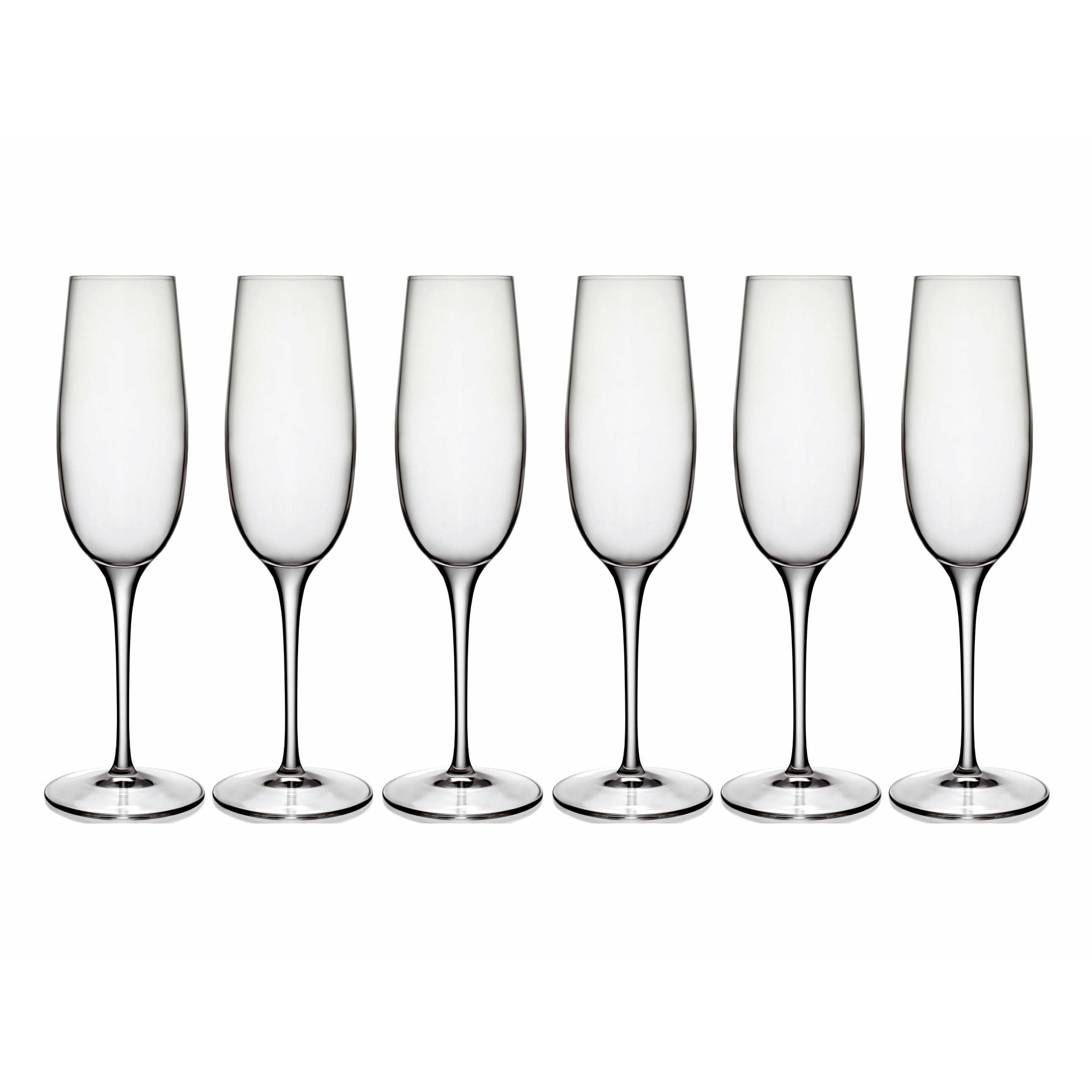 Luigi Borlioli Palace Champagne Glass, ensemble de 6