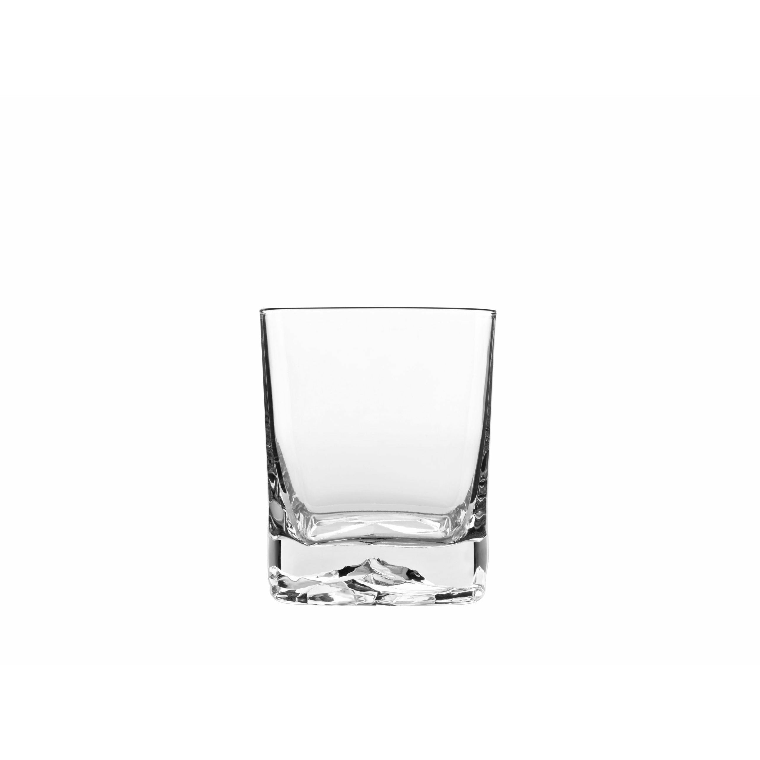 Luigi bormioli strauss rocas vidrio de vidrio de agua/whisky, juego de 4