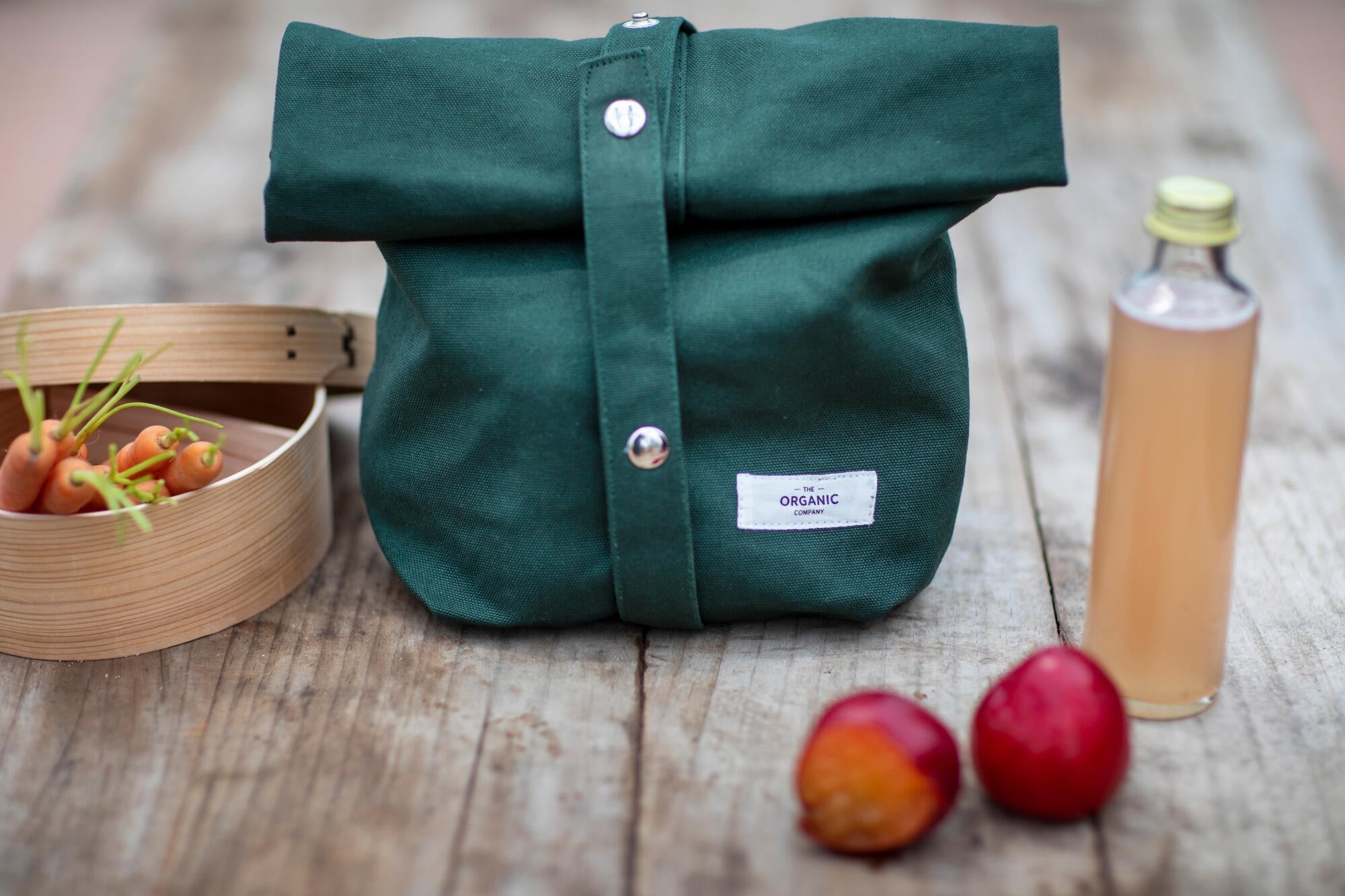 The Organic Company Lunch Bag, Dark Green
