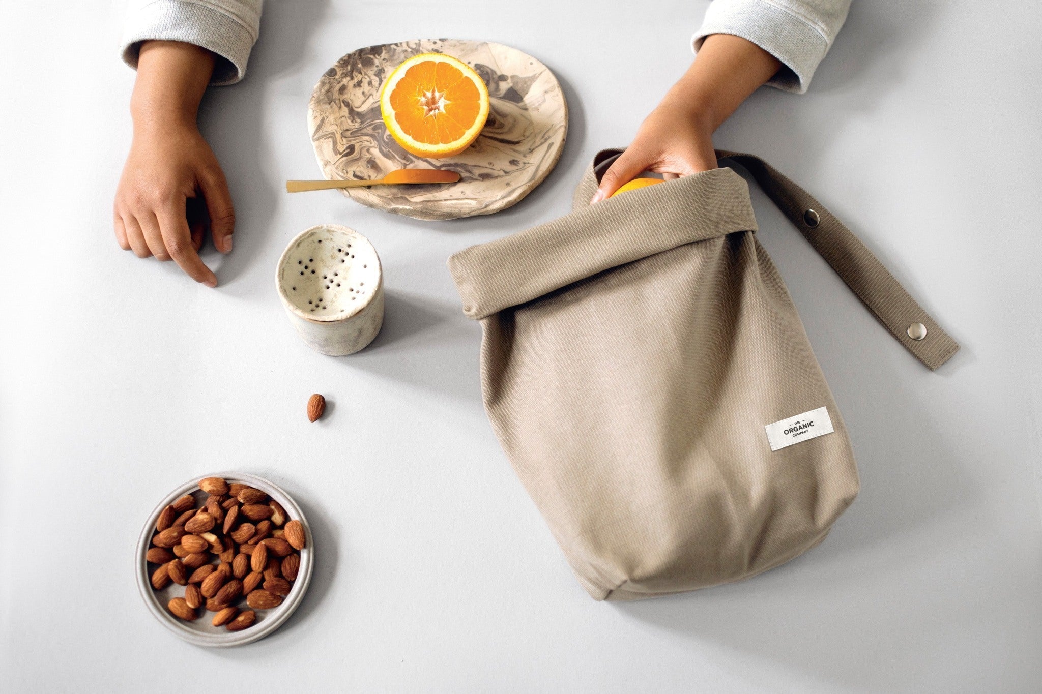 The Organic Company Lunch Bag, Clay