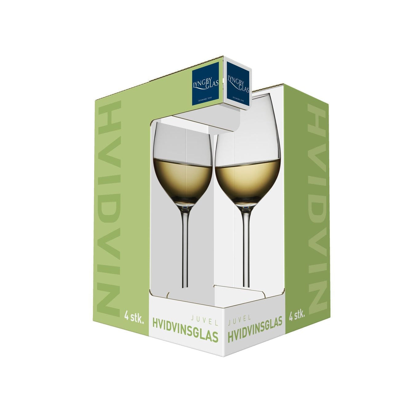 Lyngby Glas Juvel Copa de vino blanco 38 CL, 4 PC.