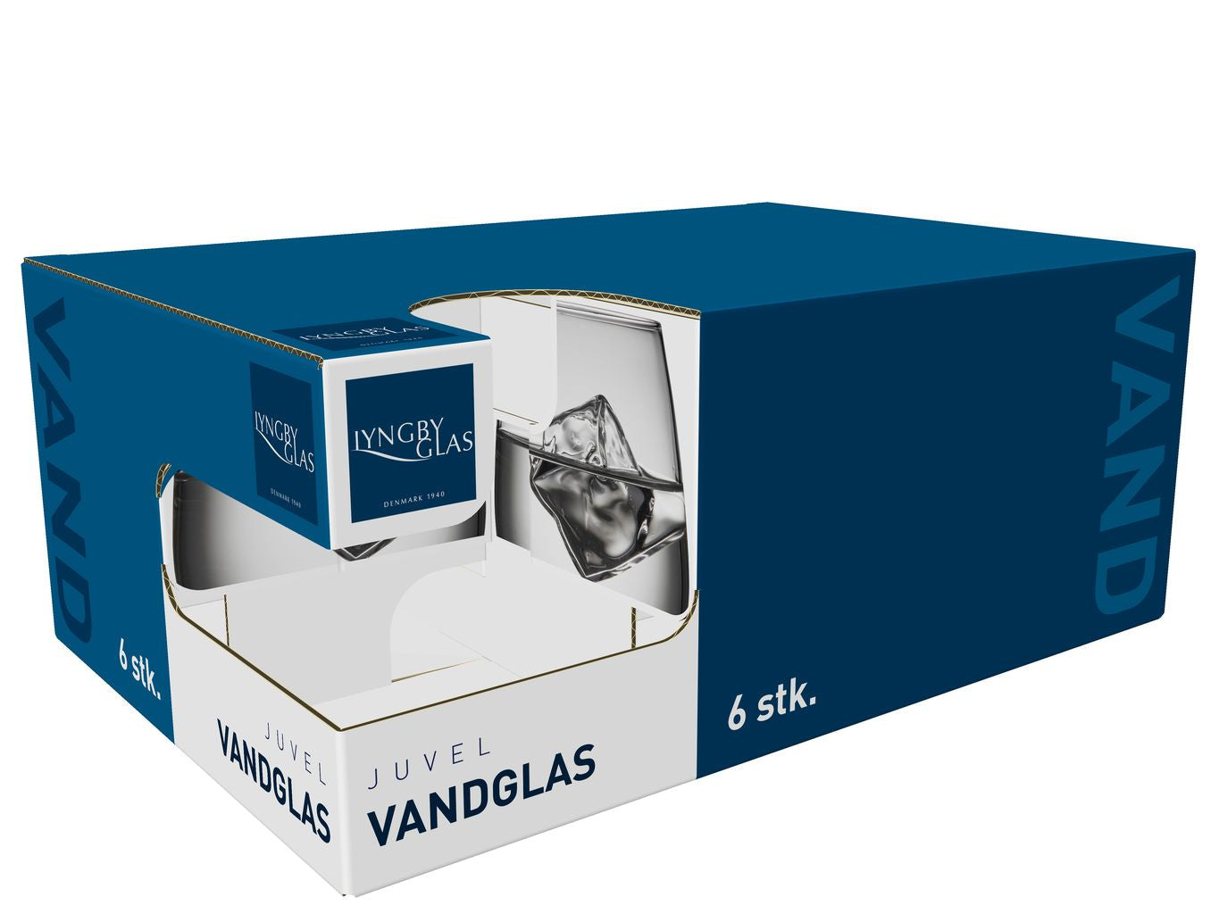 Lyngby Glasjuvel vattenglas 39 Cl, 6 st.