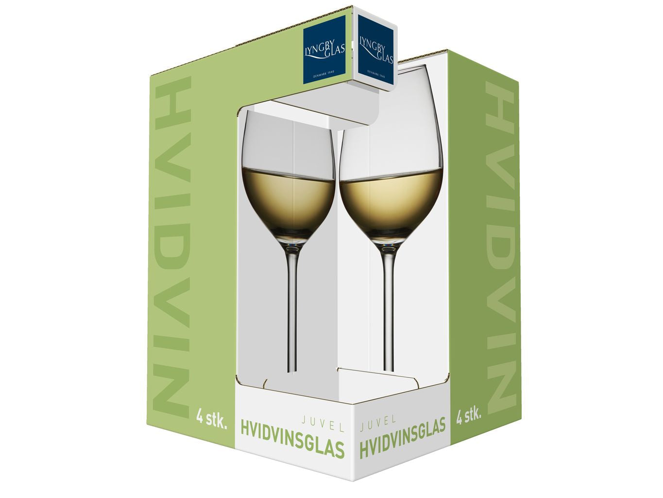 Lyngby Glas Juvel Weißweinglas 38 Cl, 4 Stcs.