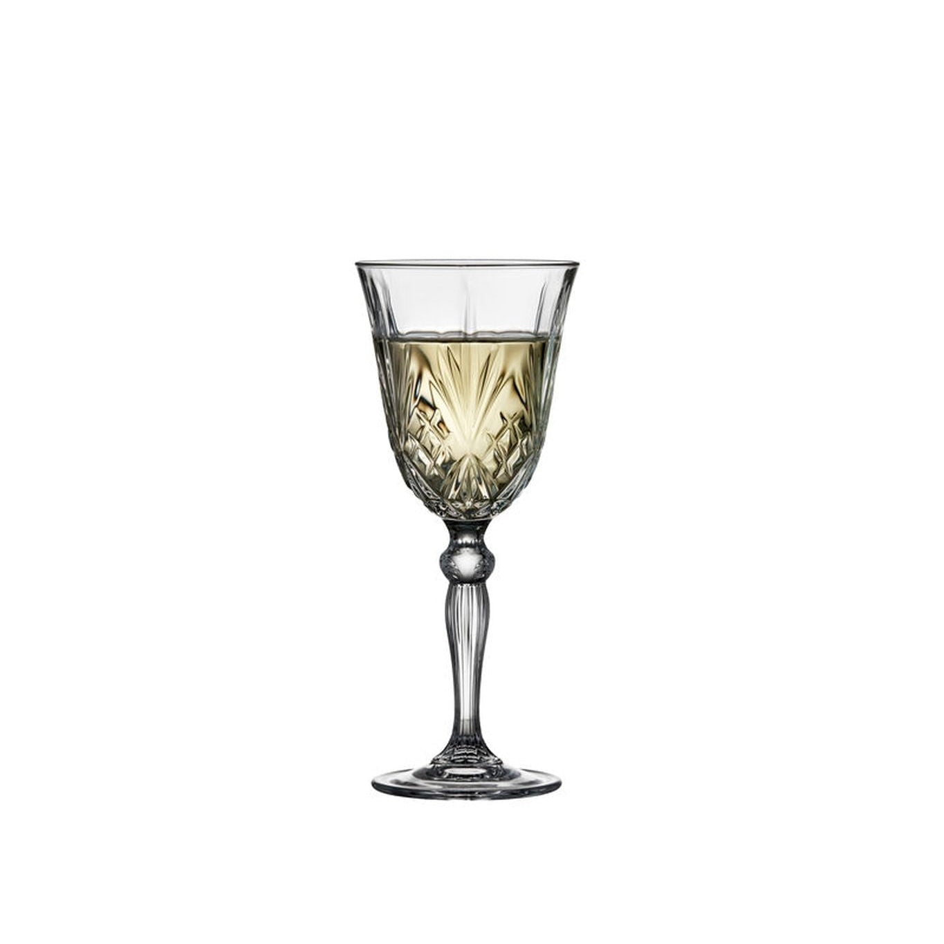 Lyngby Glas Melodia Krystal Blanc Verre de vin blanc 21 CL, 4 PCS.