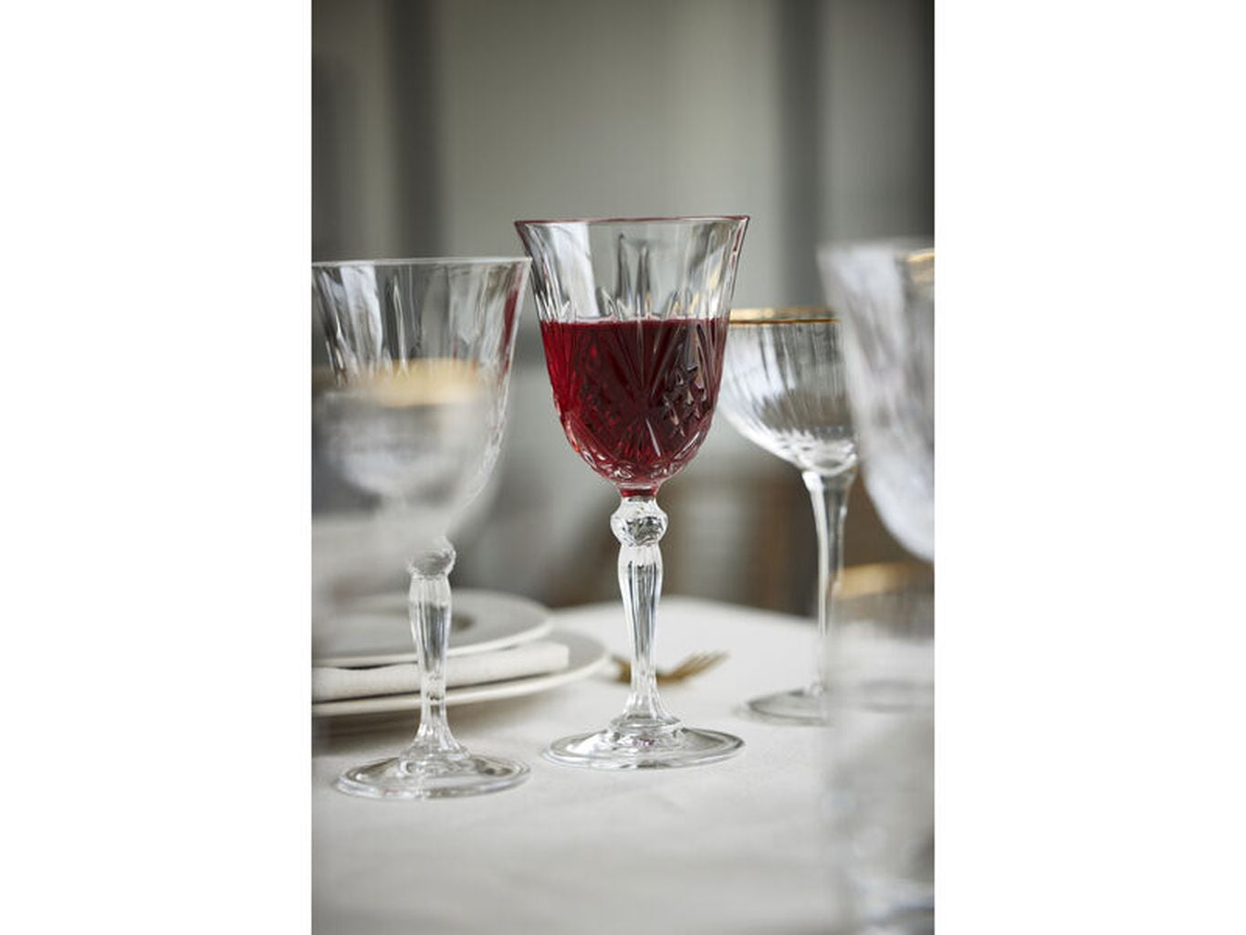 Lyngby Glas Melodia Copa de vino tinto Krystal 27 Cl, 4 PC.