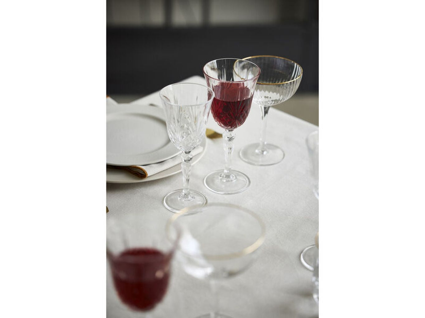 Lyngby Glas Melodia Krystal Verre de vin rouge 27 CL, 4 PCS.