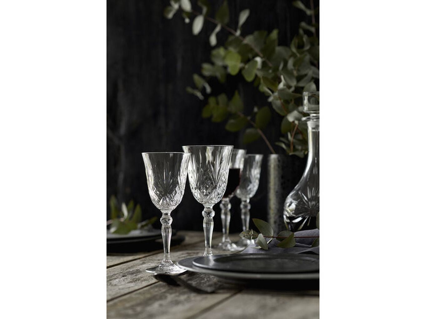 Lyngby Glas Melodia Krystal Verre de vin rouge 27 CL, 4 PCS.