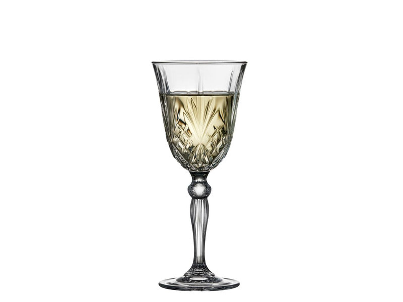 Lyngby Glas Melodia Krystal White Wine Glass 21 Cl, 4 stk.