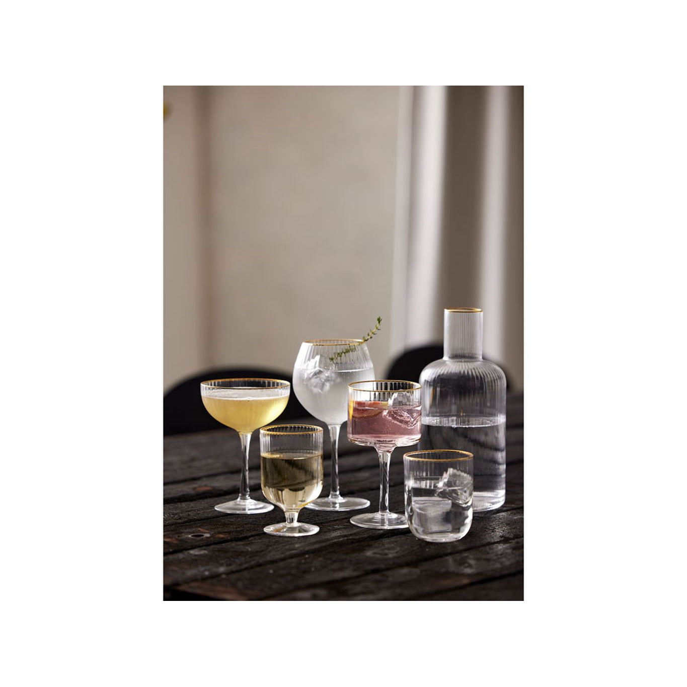 Lyngby Glas Palermo Gold Cocktail Gafas 31,5 Cl, 4 PC.