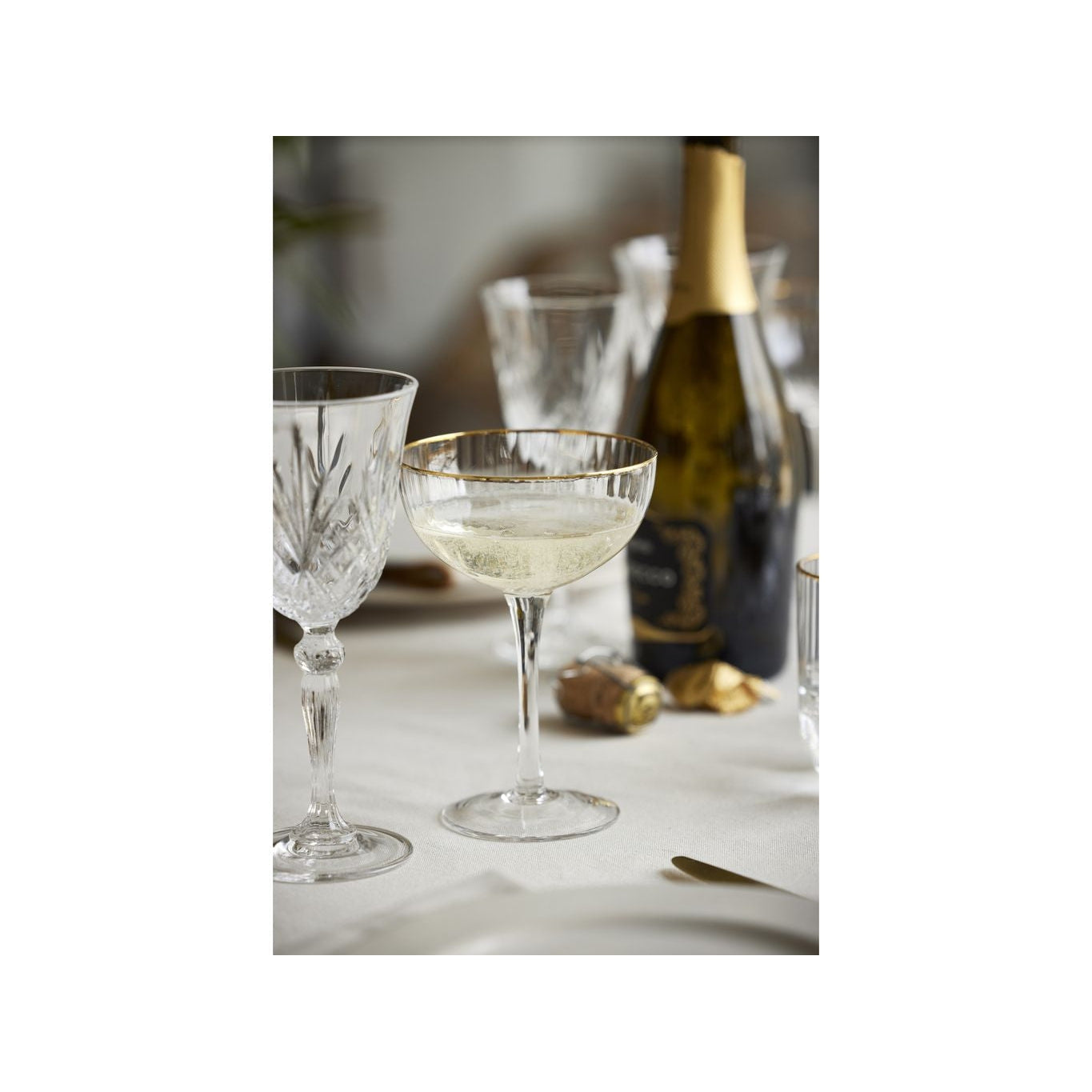 Lyngby Glas Palermo Gold Cocktail Gafas 31,5 Cl, 4 PC.