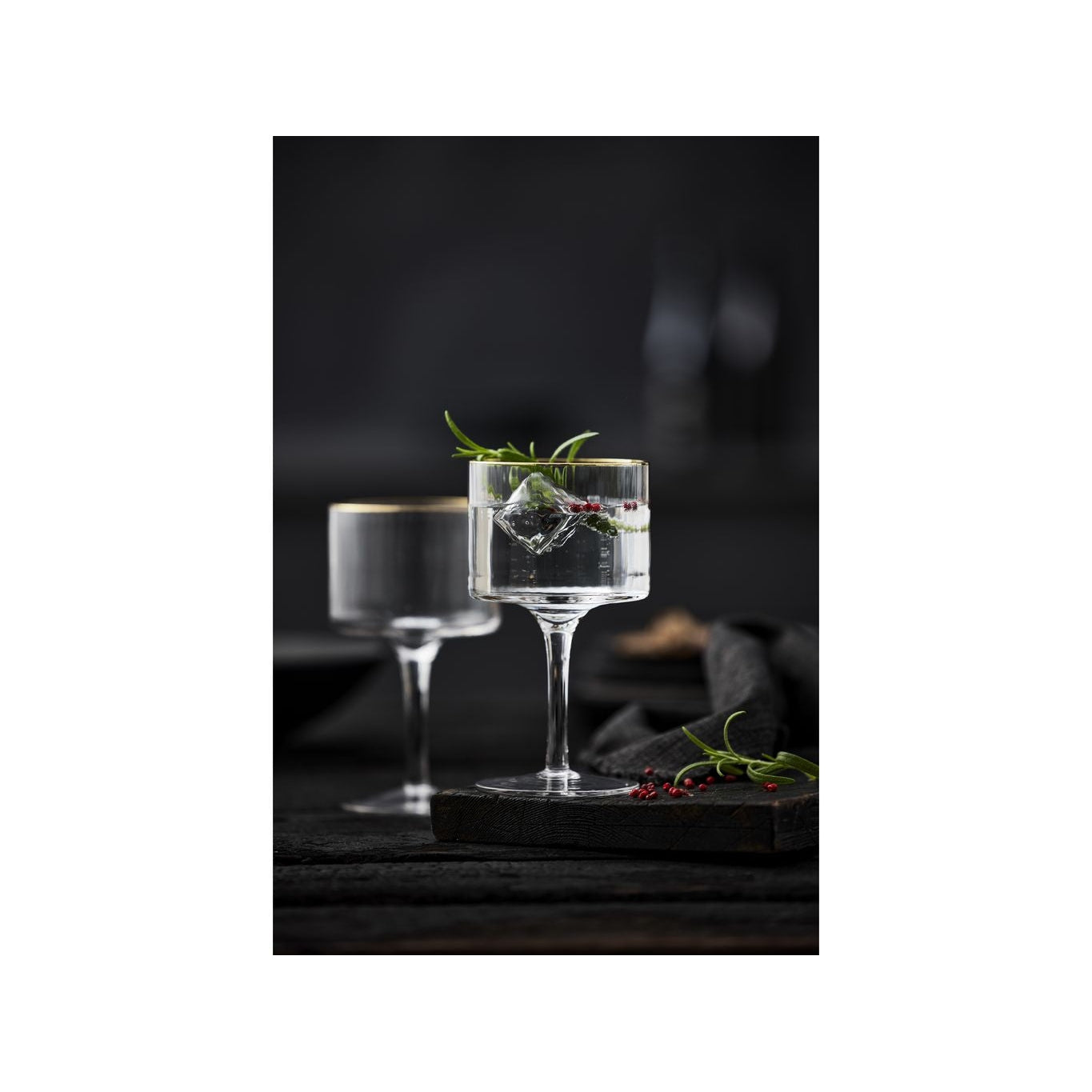 Lyngby Glas Palermo Gold Gin & Tonic Glass 32 Cl, 4 Pcs.