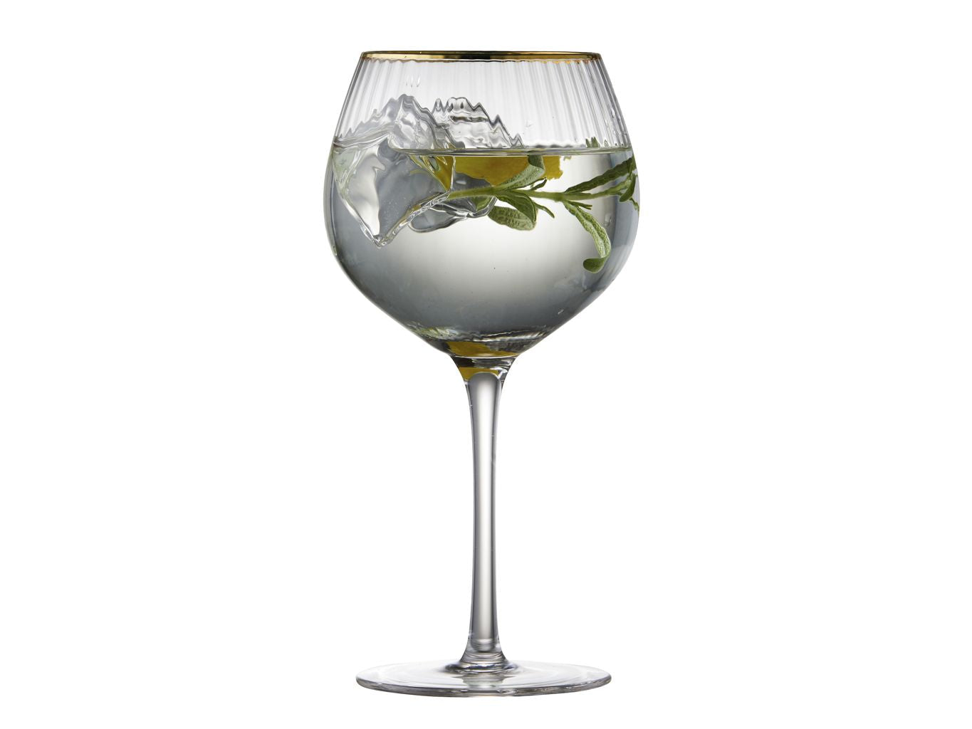 Lyngby Glas Palermo Gold Gin & Tonic Glass 65 Cl, 4 stk.