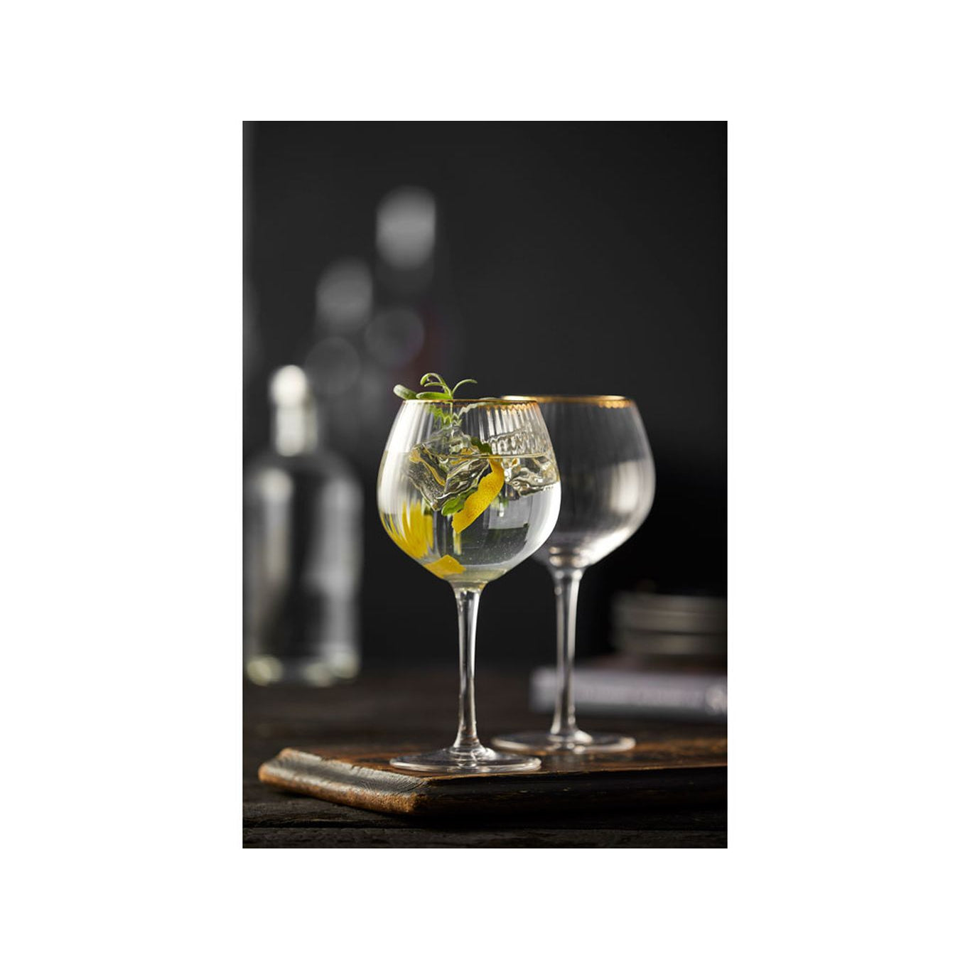 Lyngby Glas Palermo Gold Gin & Tonic Glass 65 Cl, 4 Pcs.