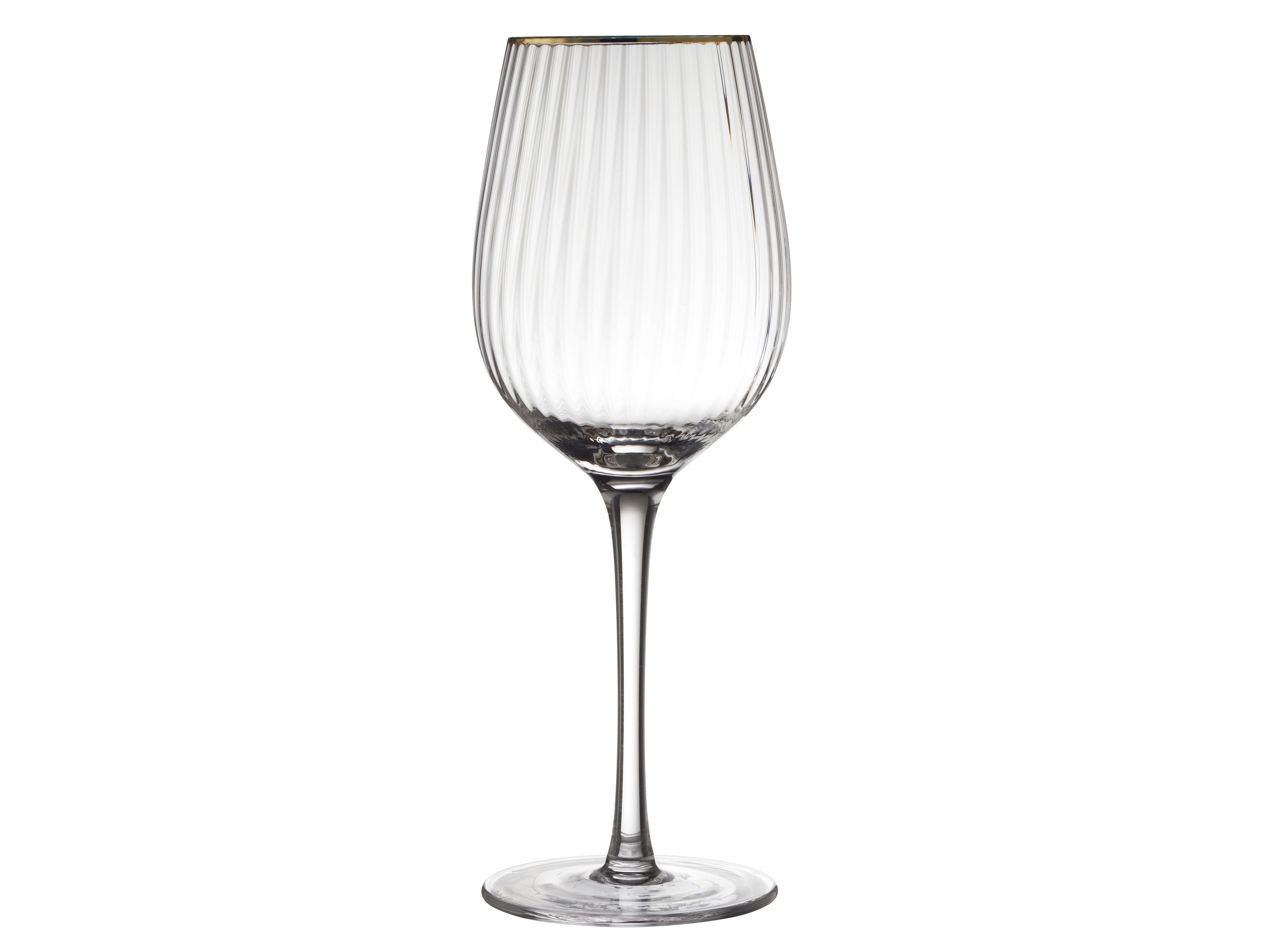 Lyngby Glas Palermo Gold Rotweinglas 40 Cl 4 Stcs.