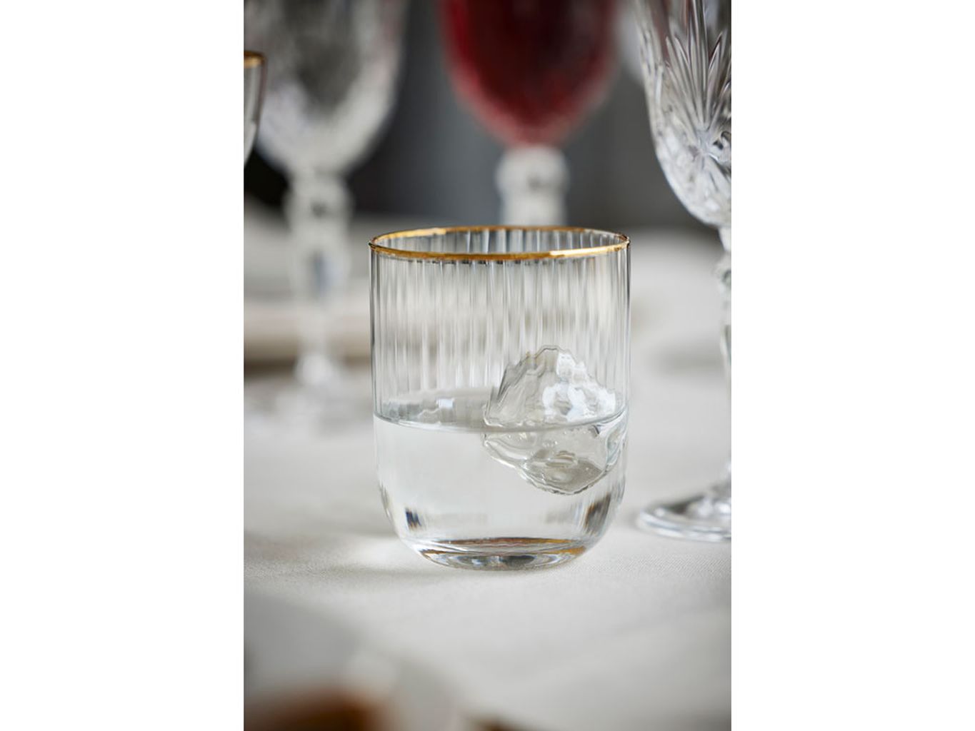 LYNGBY GLAS PALERMO GOLD TUBLUP 35 CL, 4 PCS.