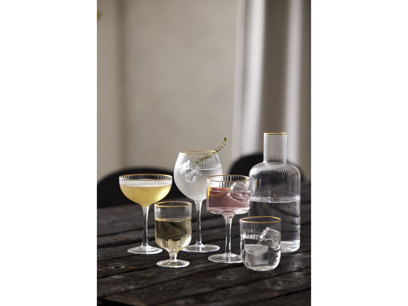 Lyngby Glas Palermo Gold Weinglas 30 Cl, 4 Stcs.