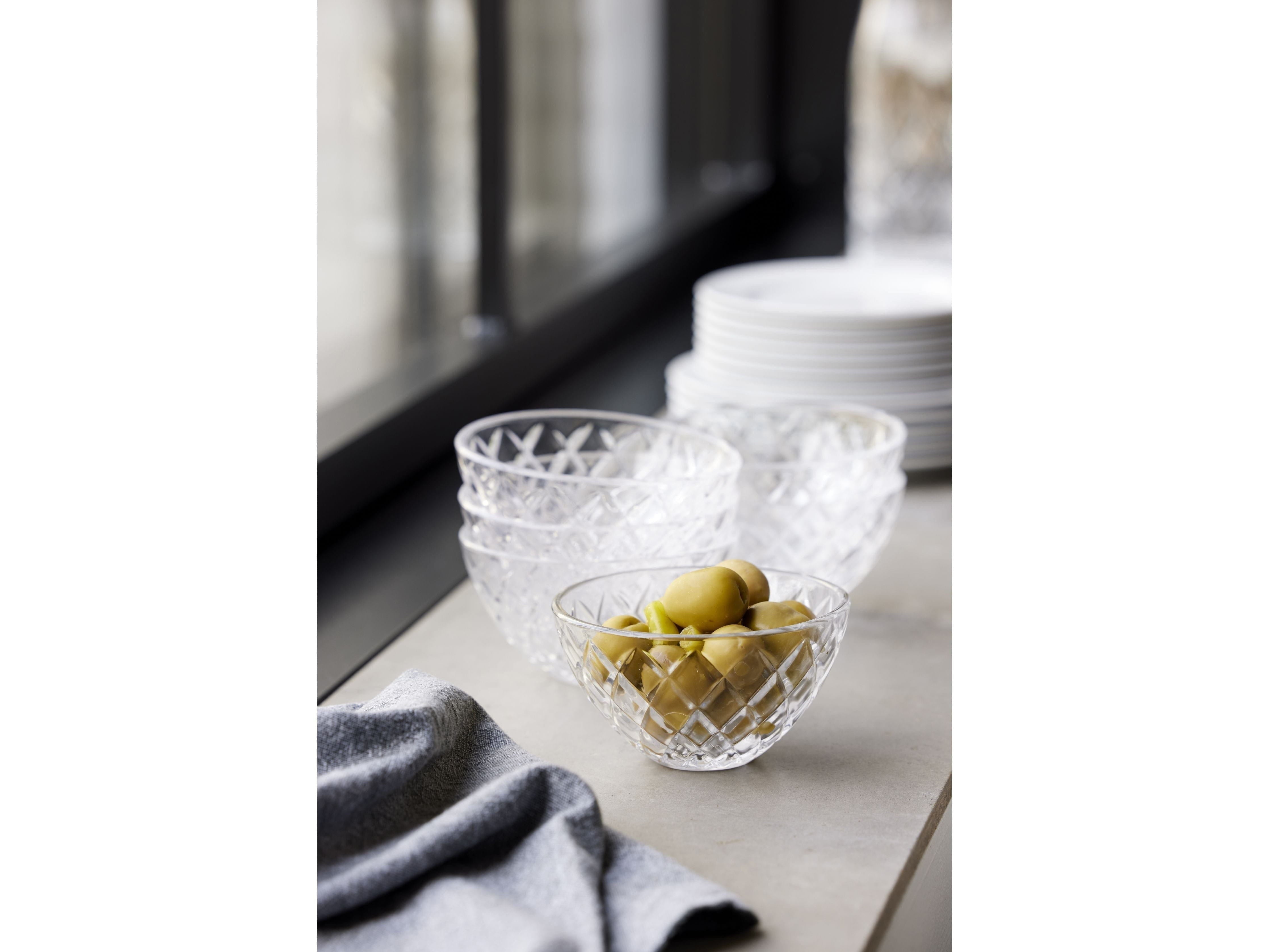 Lyngby Glas Sorrento Bowl Set Of 6, Clear