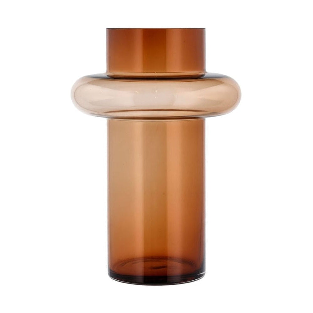 Lyngby Glas Tube Vase H: 30 cm, Bernstein