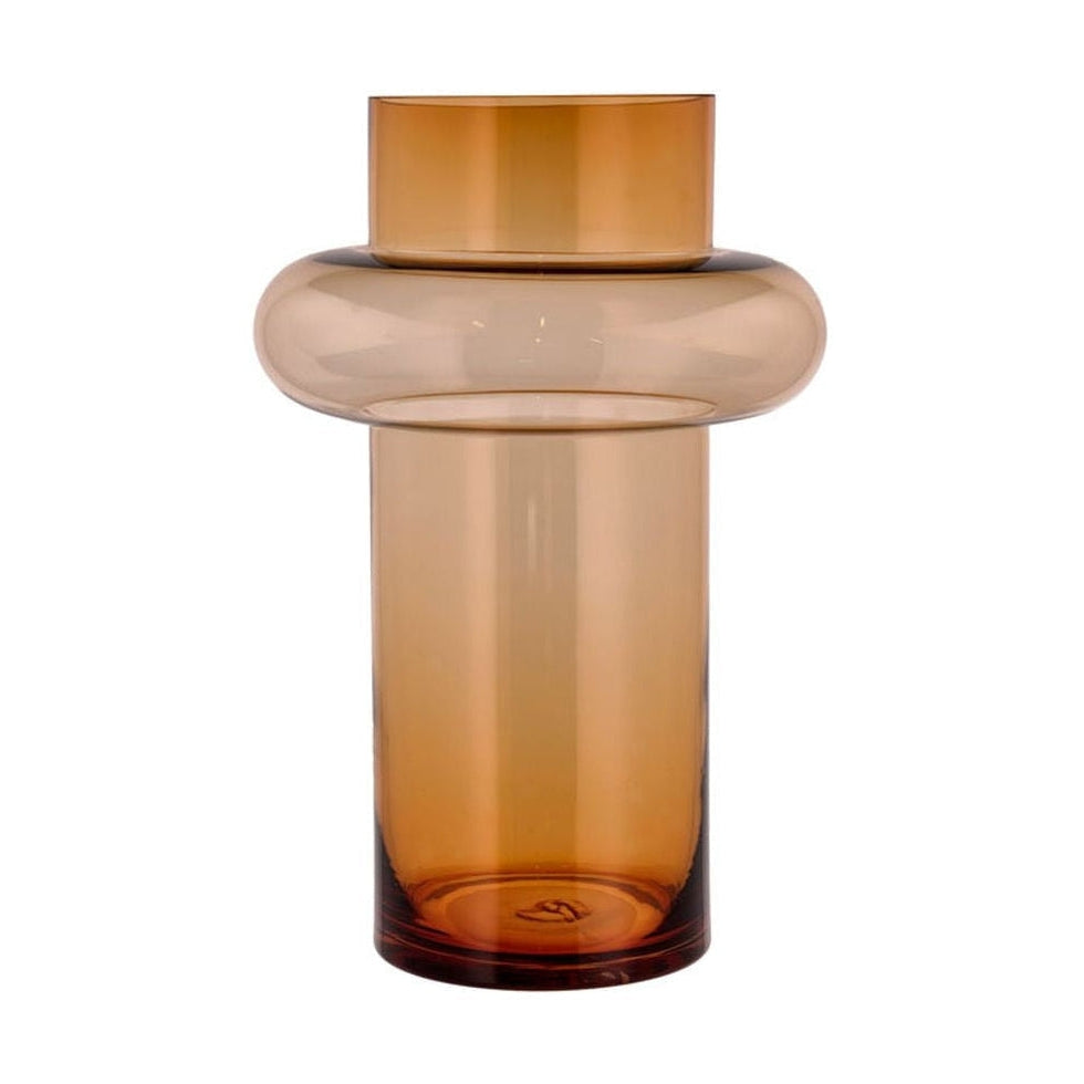 Lyngby Glas Tube Vase H: 40 cm, Bernstein