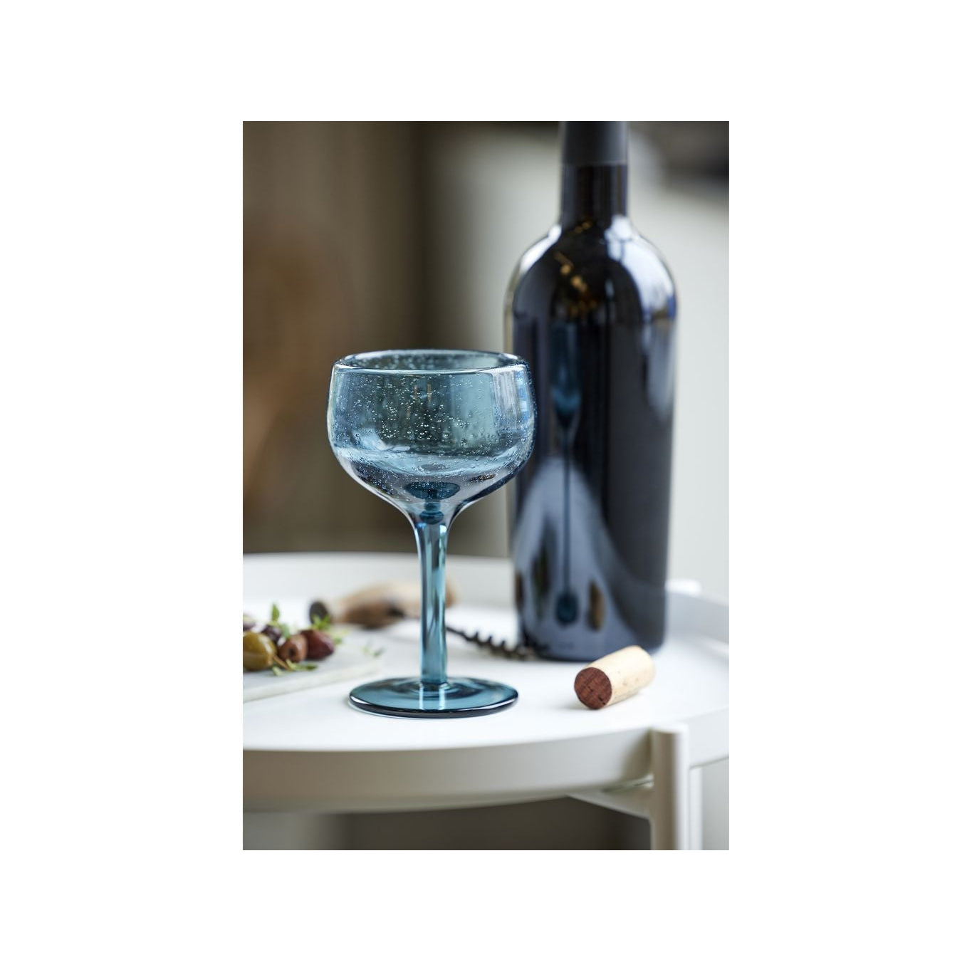Lyngby Glas Valencia Weinglas 26 Cl, Blau