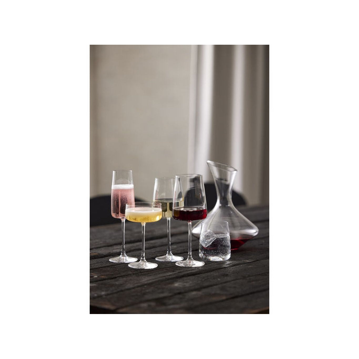 Lyngby Glas Zero Krystal Champagne Glass 30 Cl, 4 stk.