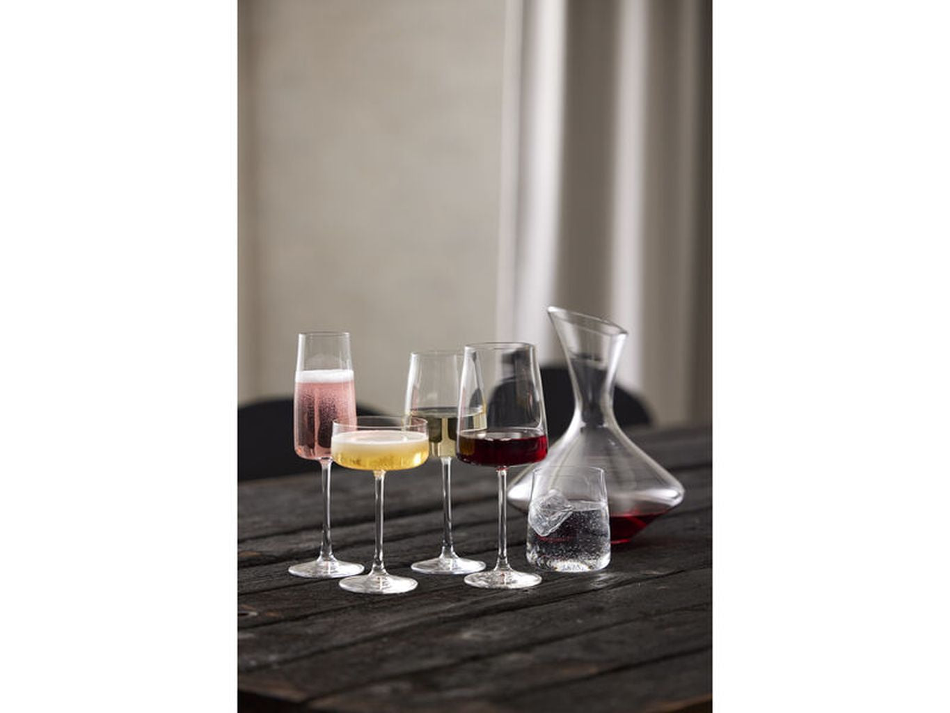 Lyngby Glas Zero Krystal White Wine Glass 43 Cl, 4 stk.