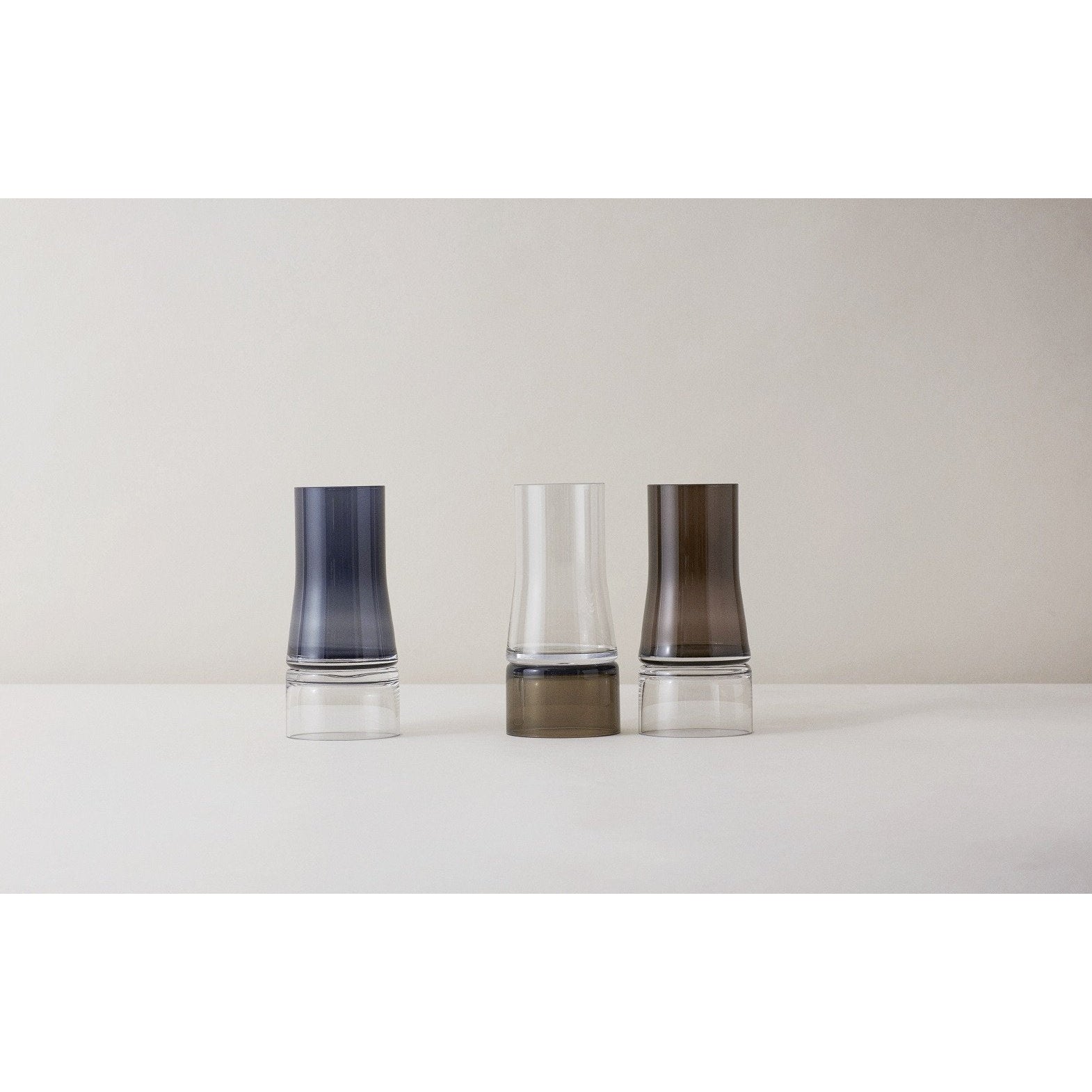 Lyngby Joe Colombo Vase 2 in 1 Blau/klares Glas, klein