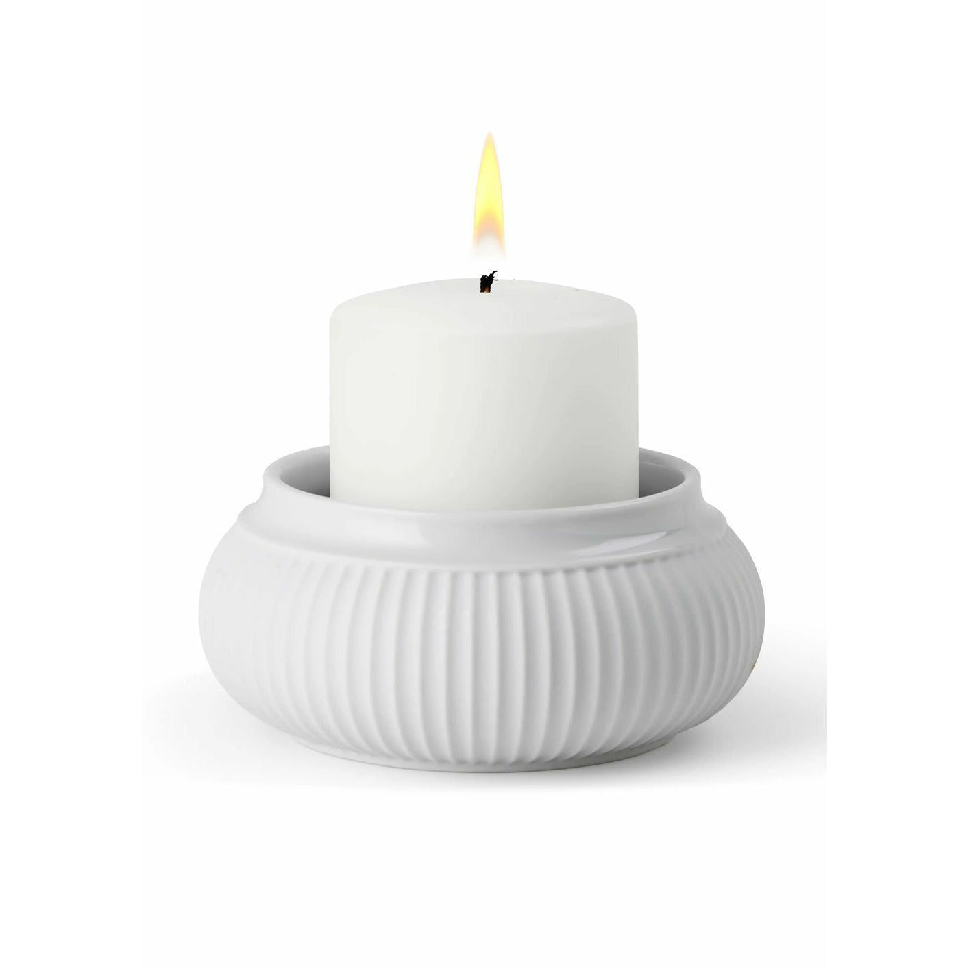 Lyngby Porcelæn Curve Block Candle Holder