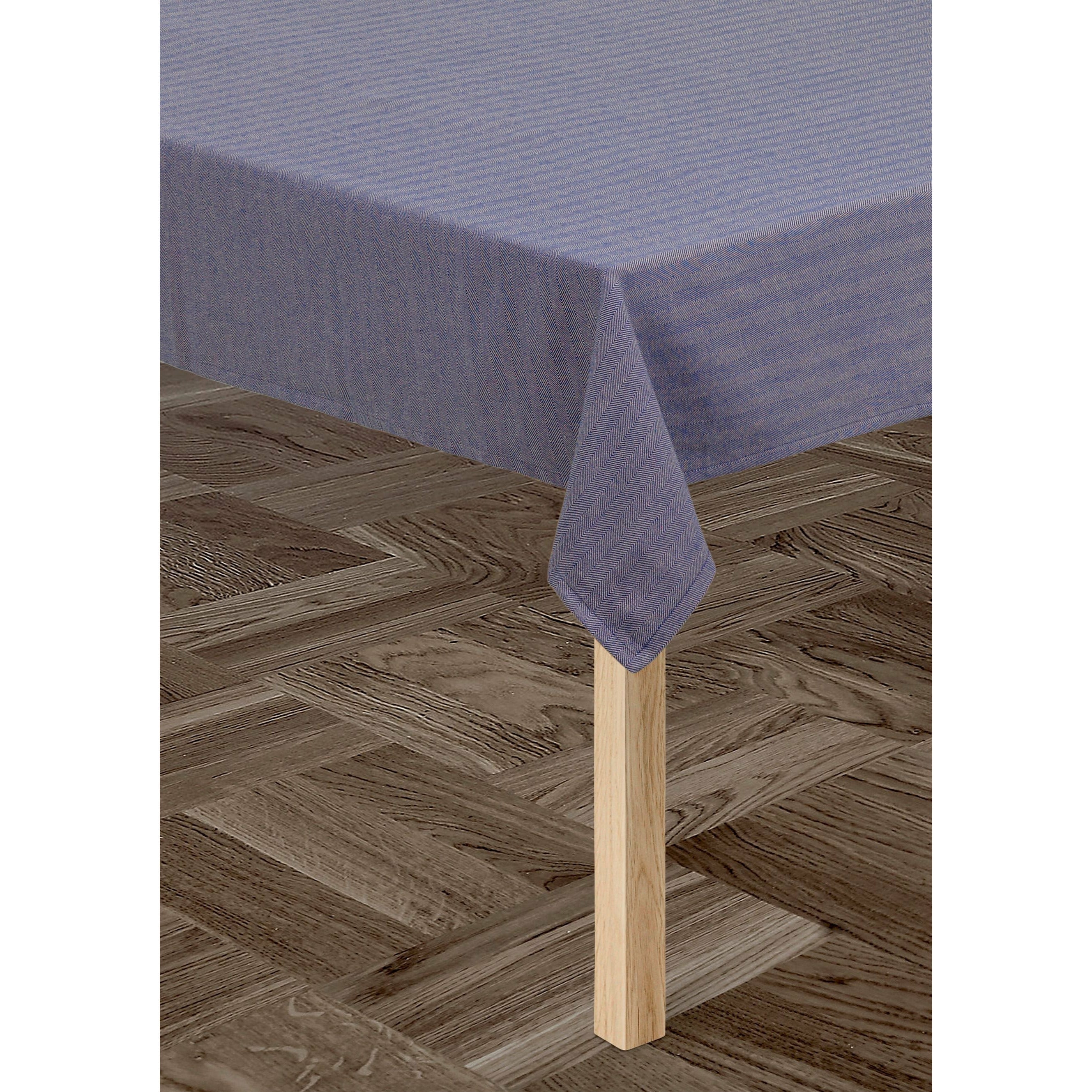 Lyngby Porcelæn Herringbone Tablecloth 150x220 Cm, Blue