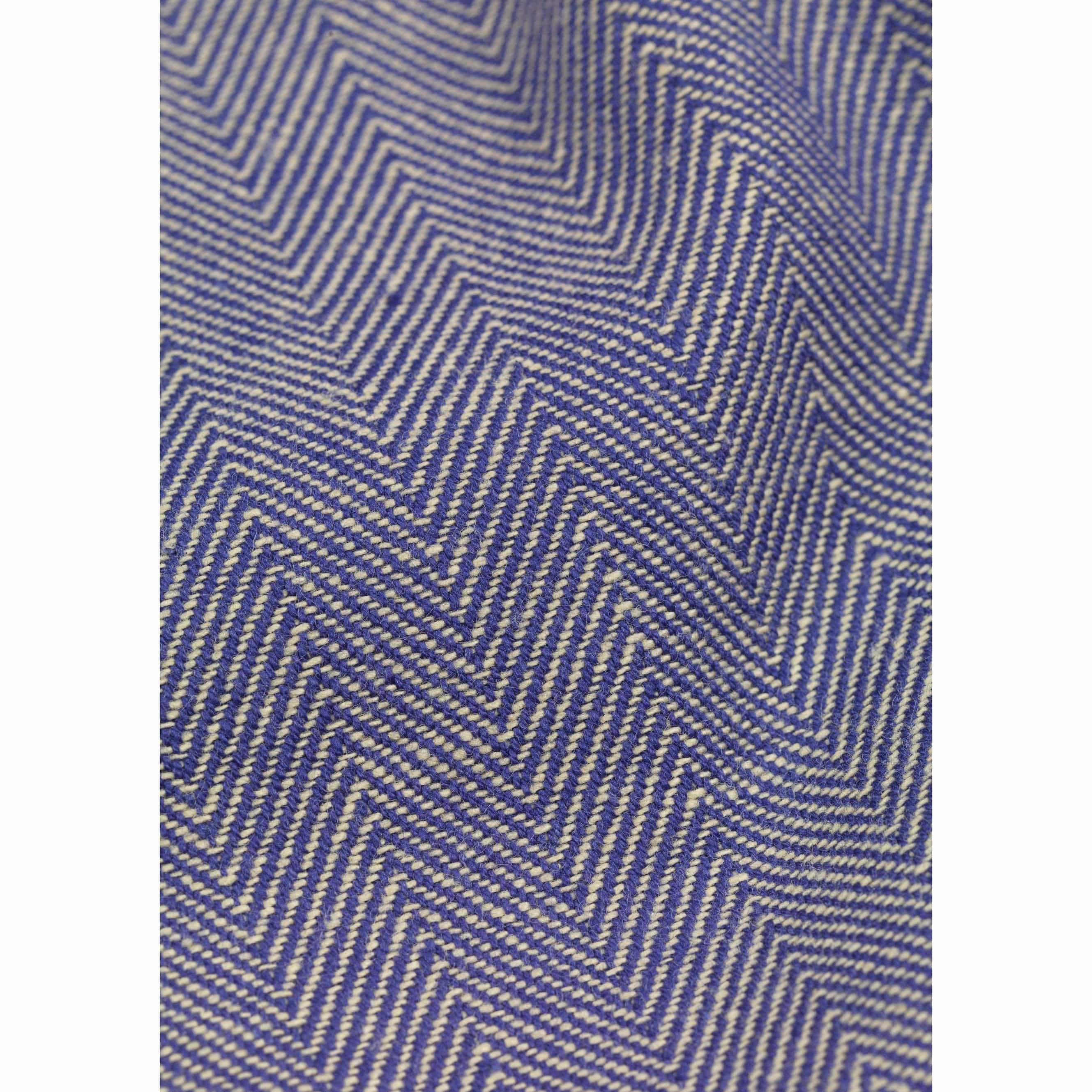 Lyngby Porcelæn Fischgräten -Tischdecke 150x270 cm, blau