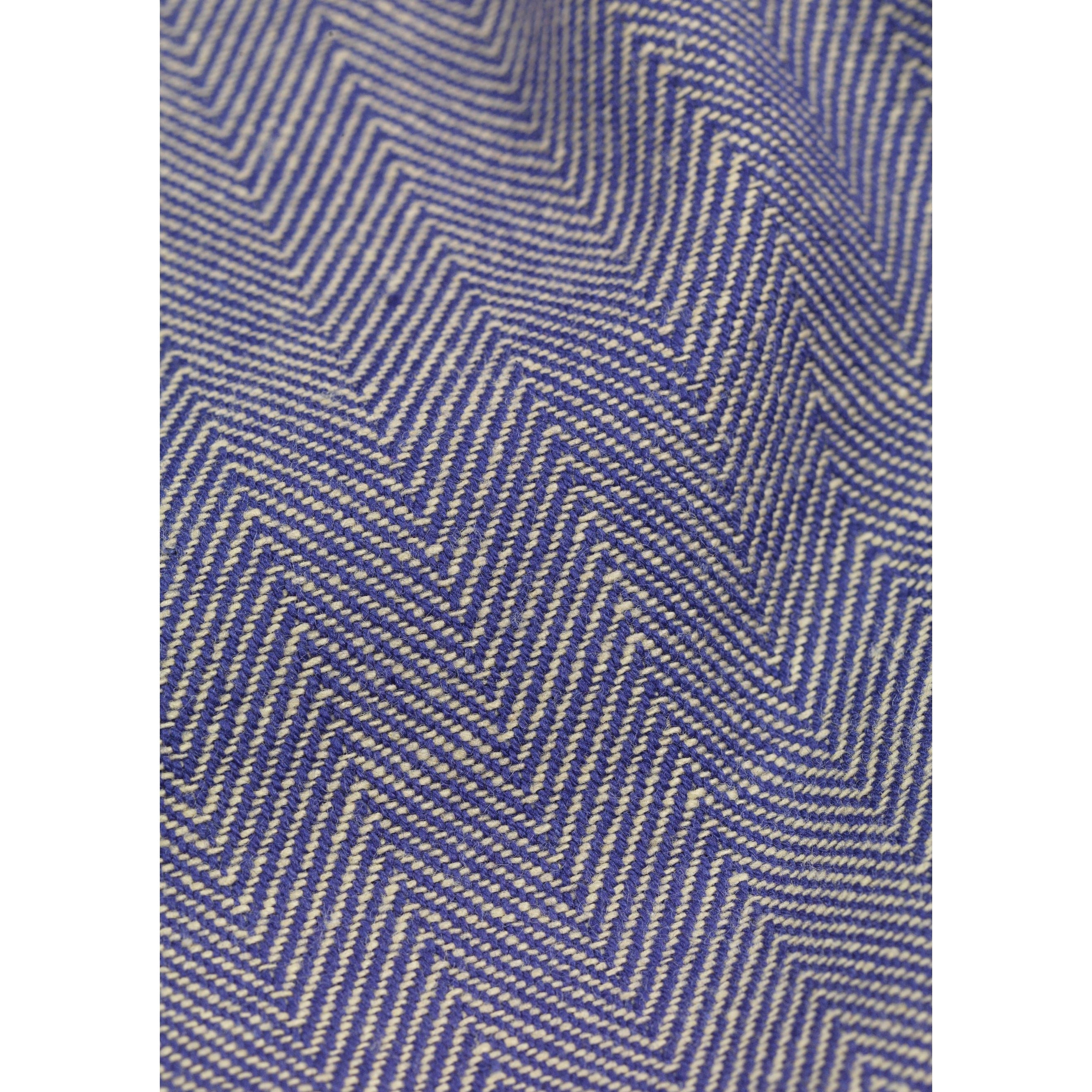 Lyngby Porcelæn Fischgräten -Tischdecke 150x370 cm, blau